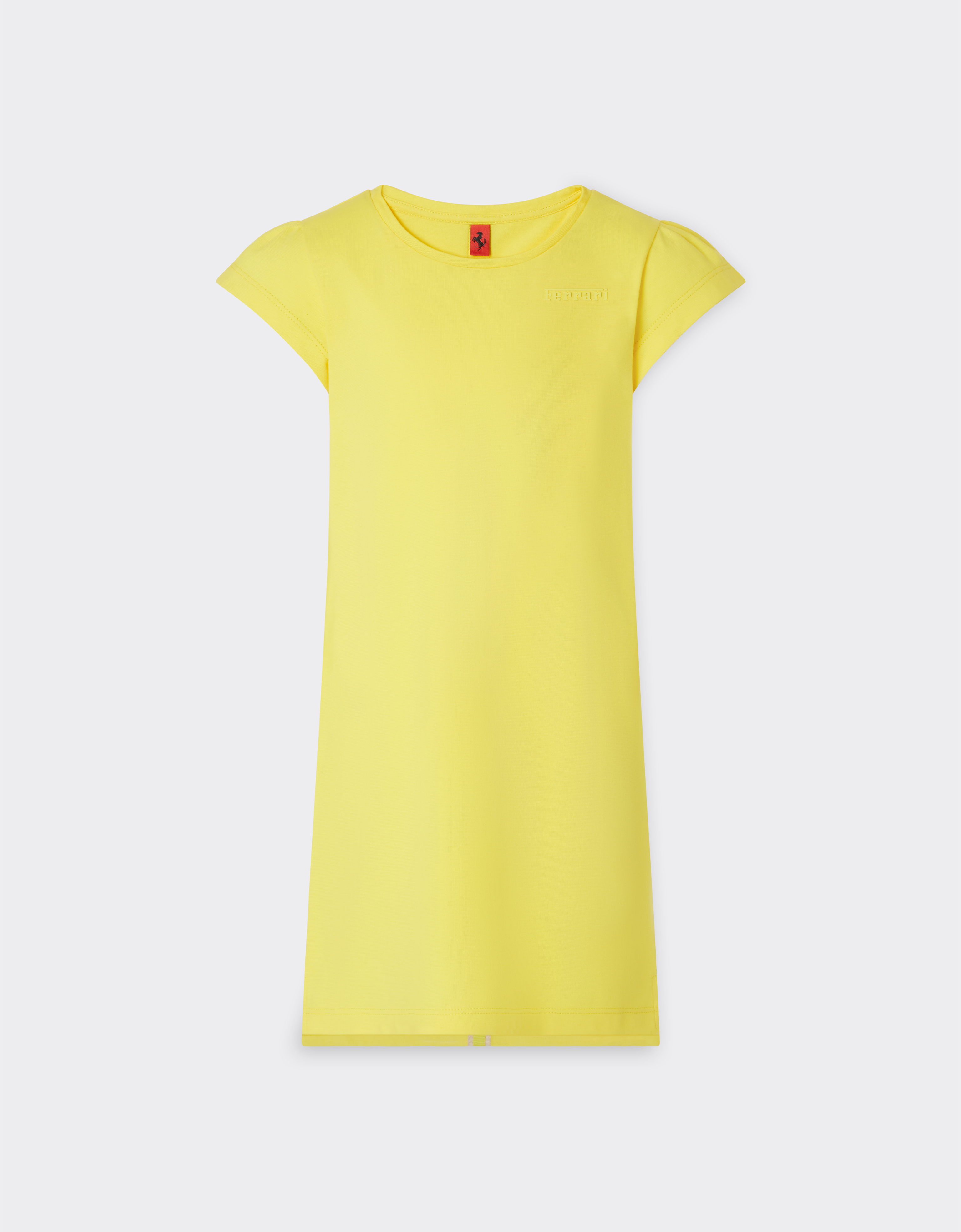 Ferrari Women's Giallo Modena Jersey Dress With Logo - Trousers And Dresses 4Y