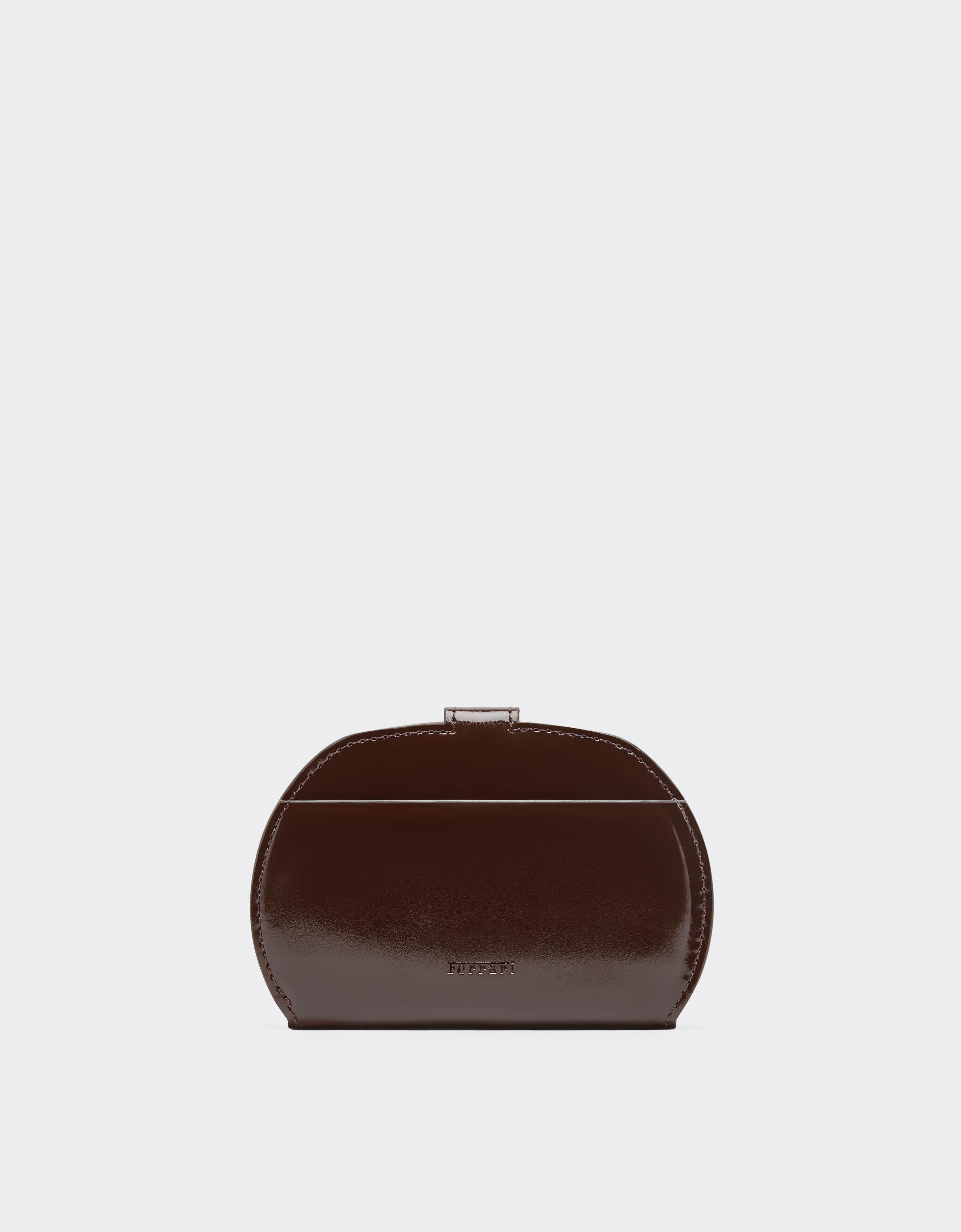  Ferrari Cartera Plegable De Piel Brillante Ferrari Dino - Female Carteras Y Pequeña Marroquinería Espresso Os 