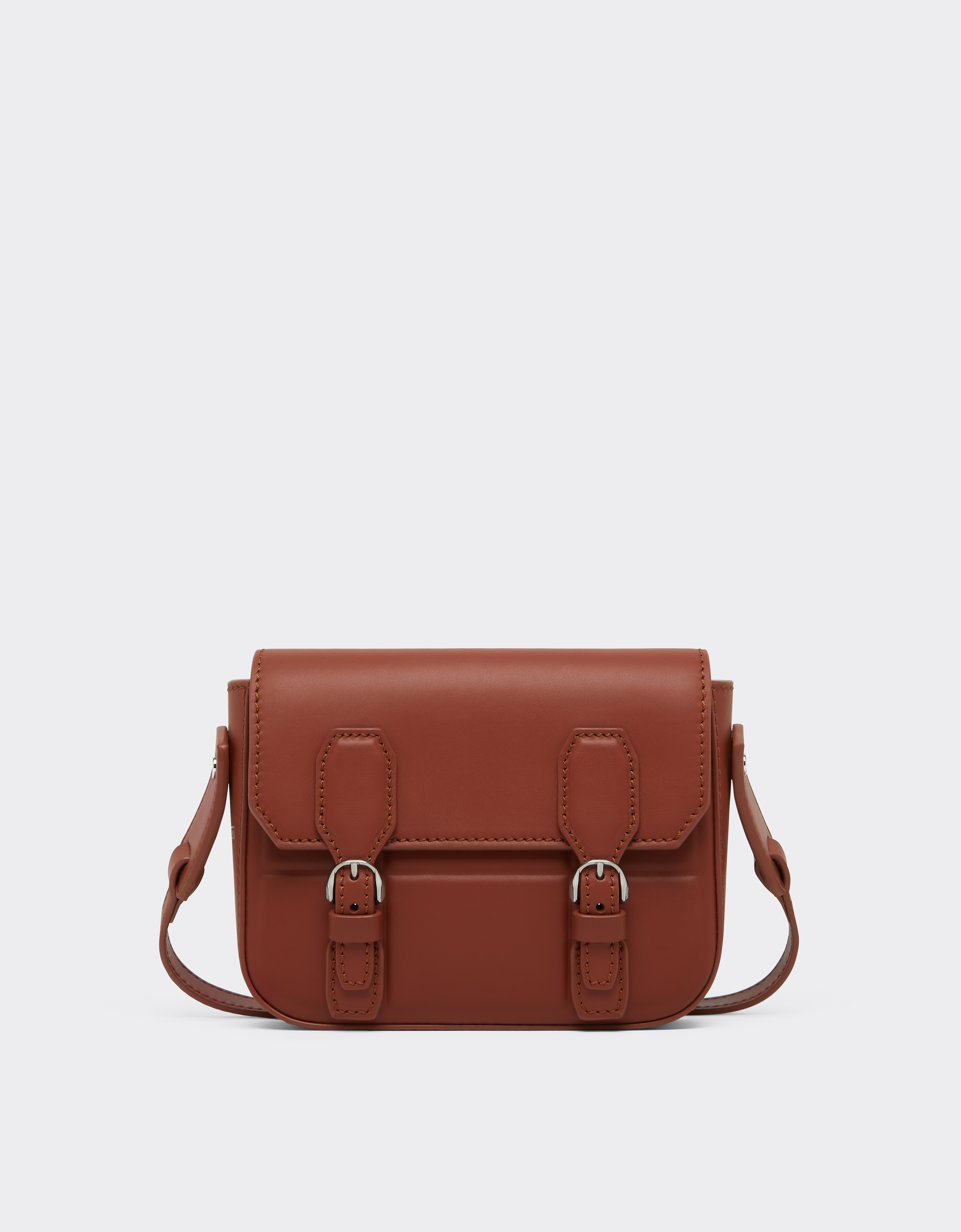 Ferrari Men's Hide Mini Leather Messenger Bag - Travel & Luggage Os