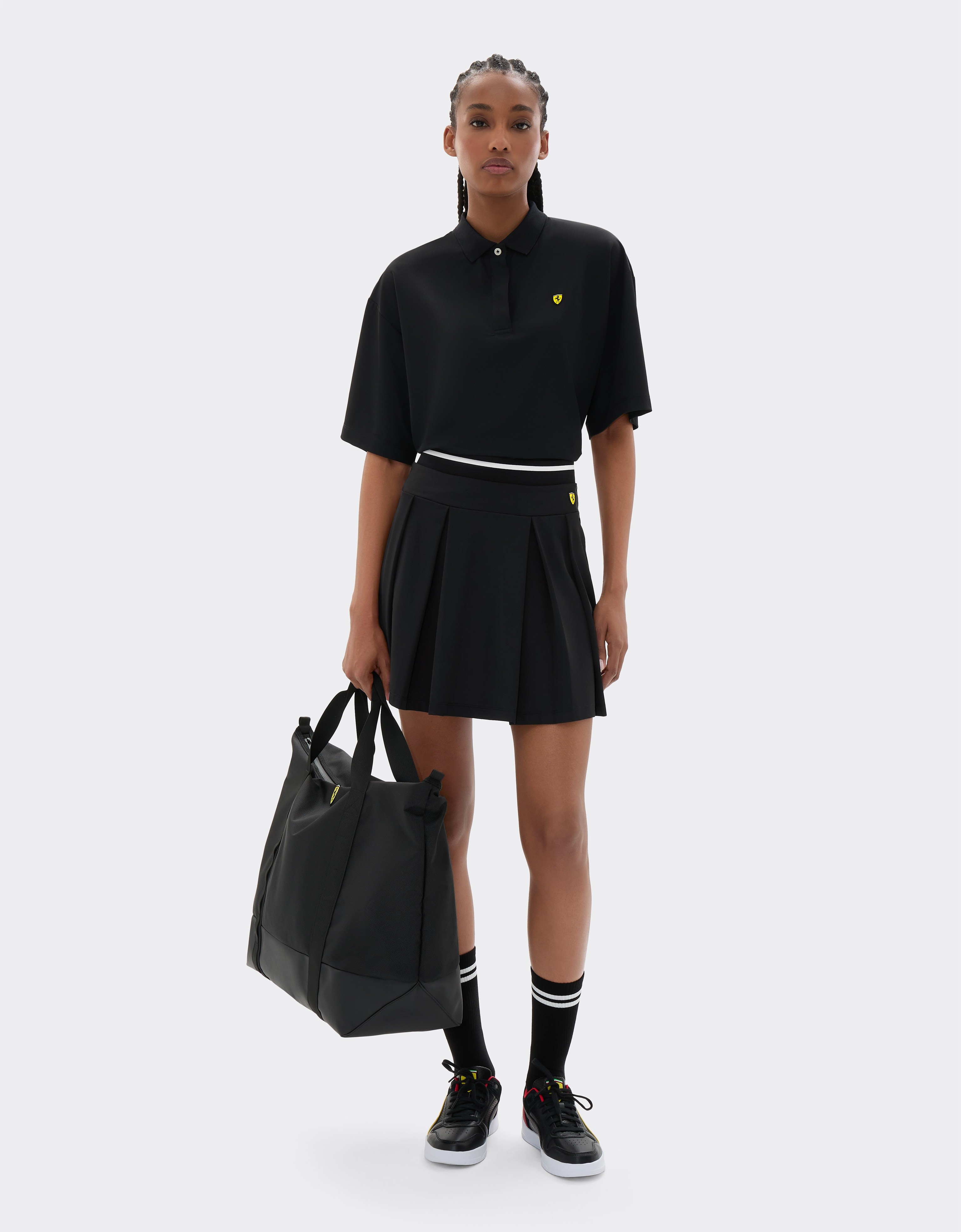 Ferrari Technical Piqué Mini Skirt - Female  Nero Xs 