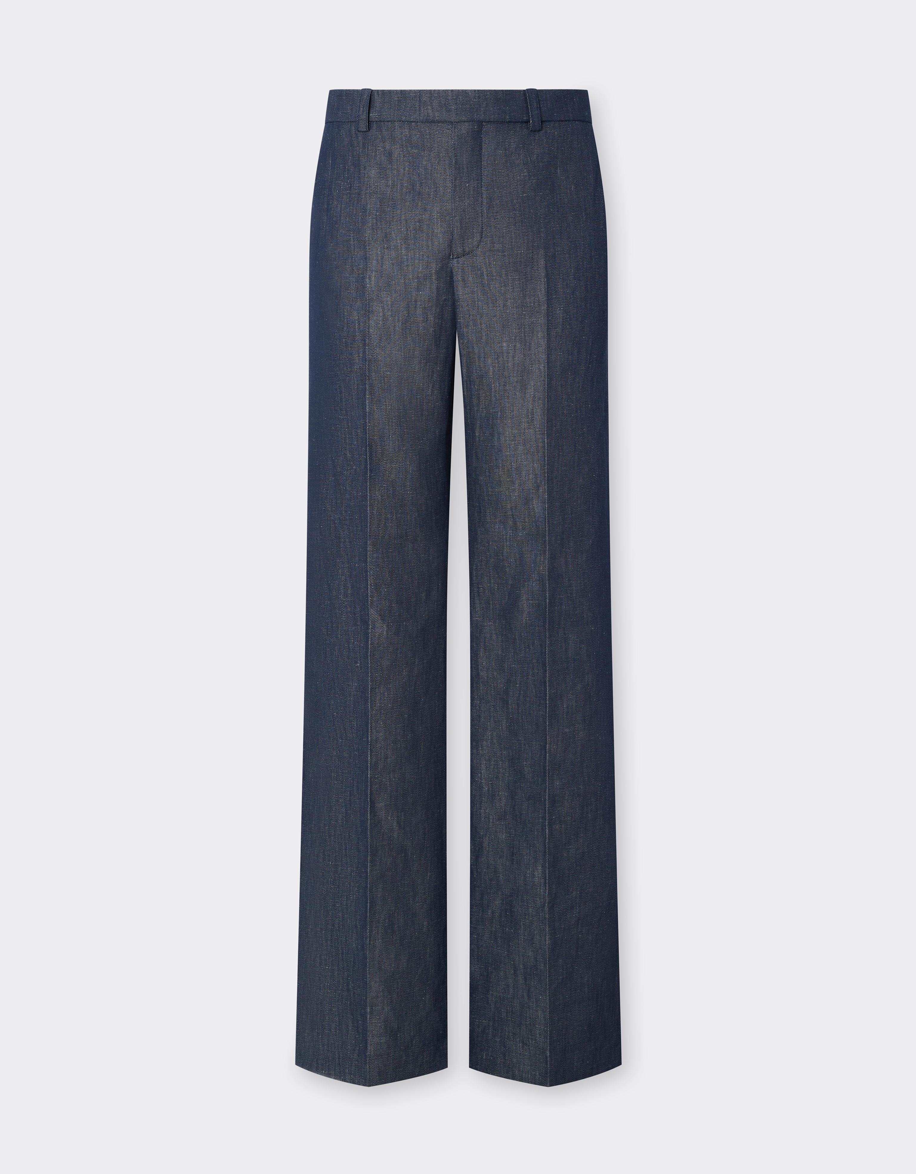 Ferrari Chinos In Denim Effect Tricotine