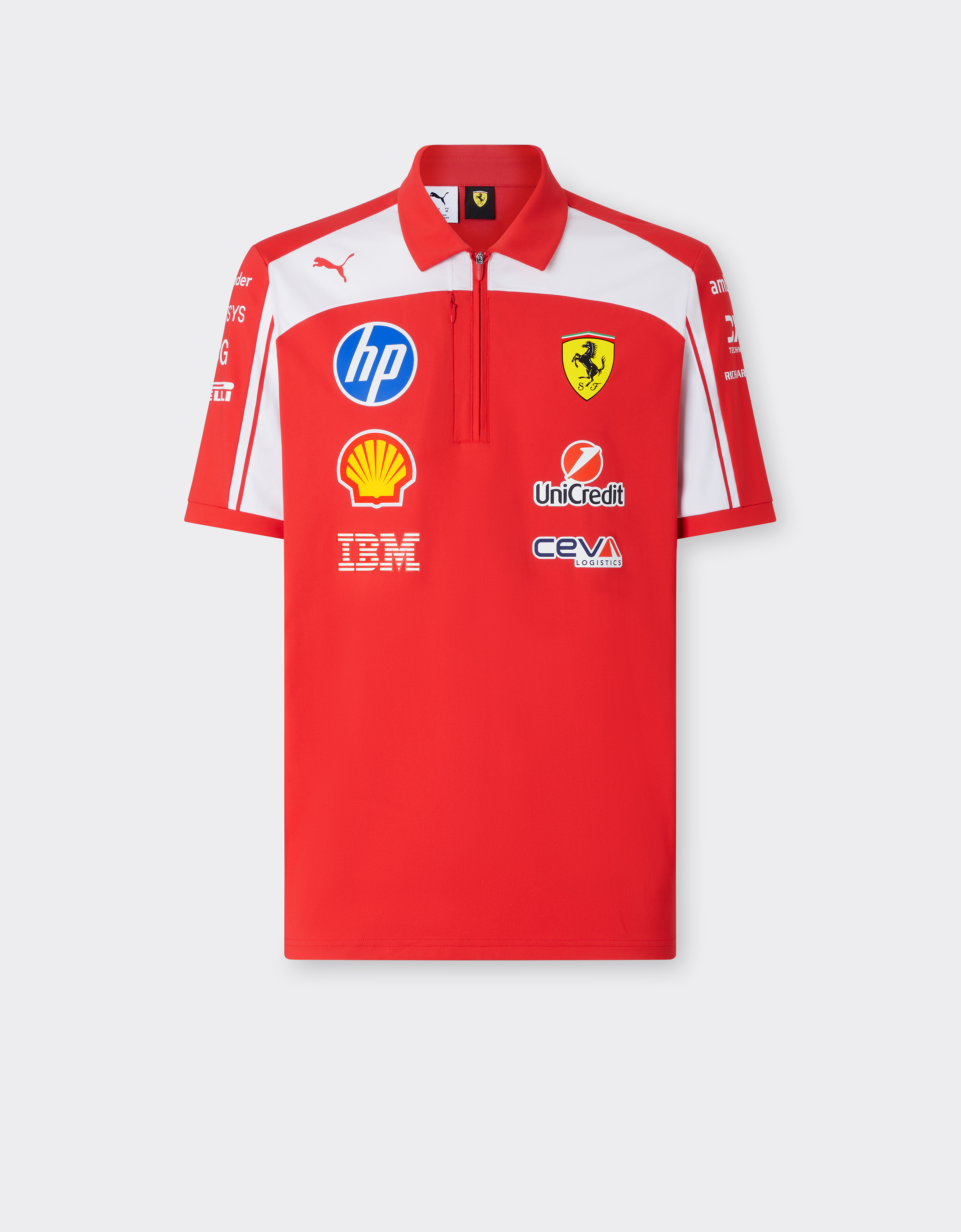 Ferrari Replica Drivers Authentic 2026 Polo Shirt Puma For Scuderia Hp Gift Box In Red