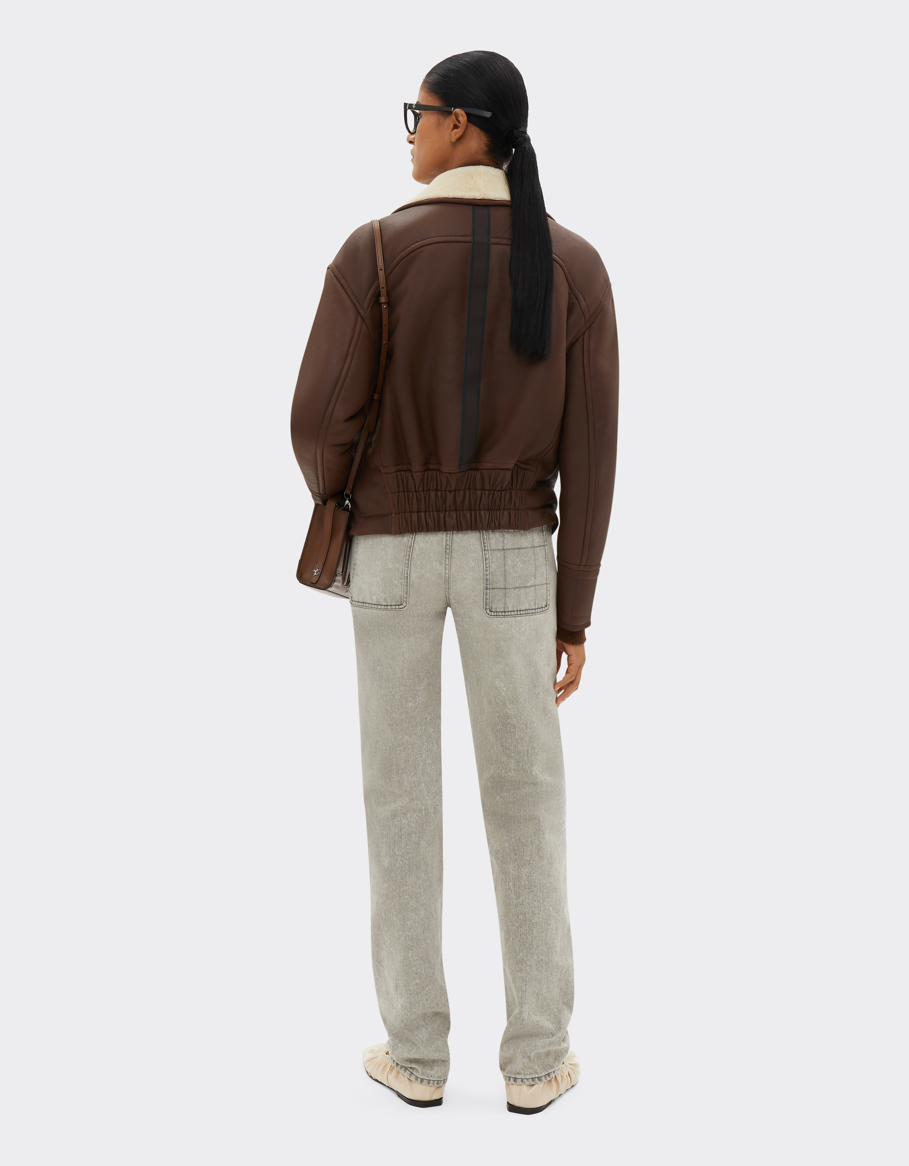 Ferrari Shearling Caban In #n/d