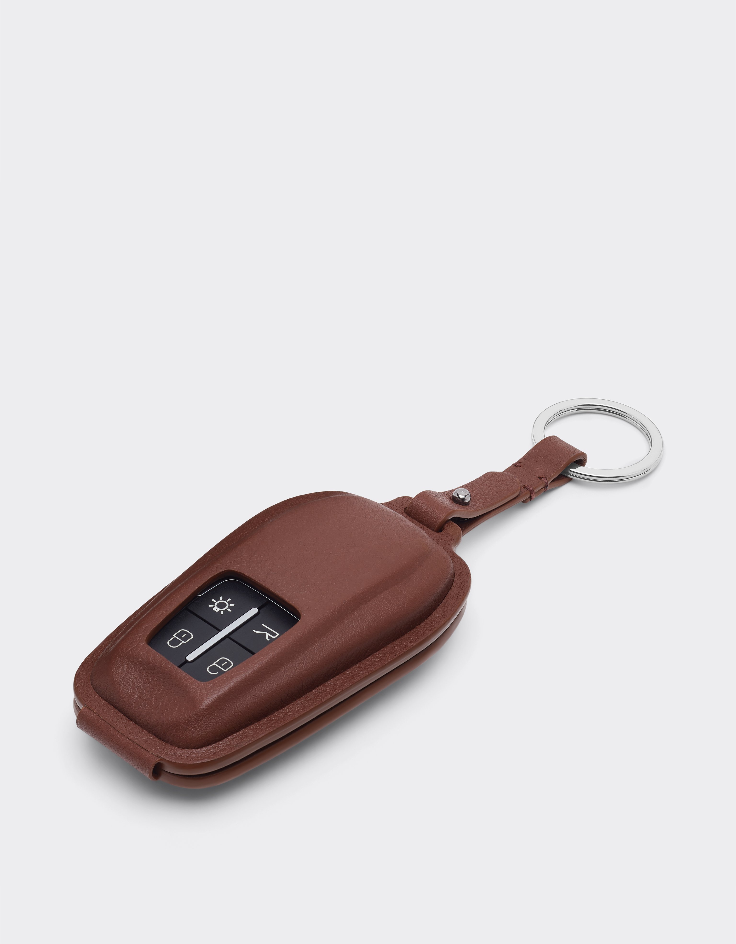  Ferrari Ferrari Leather Keychain - Male Keychains Espresso Os 