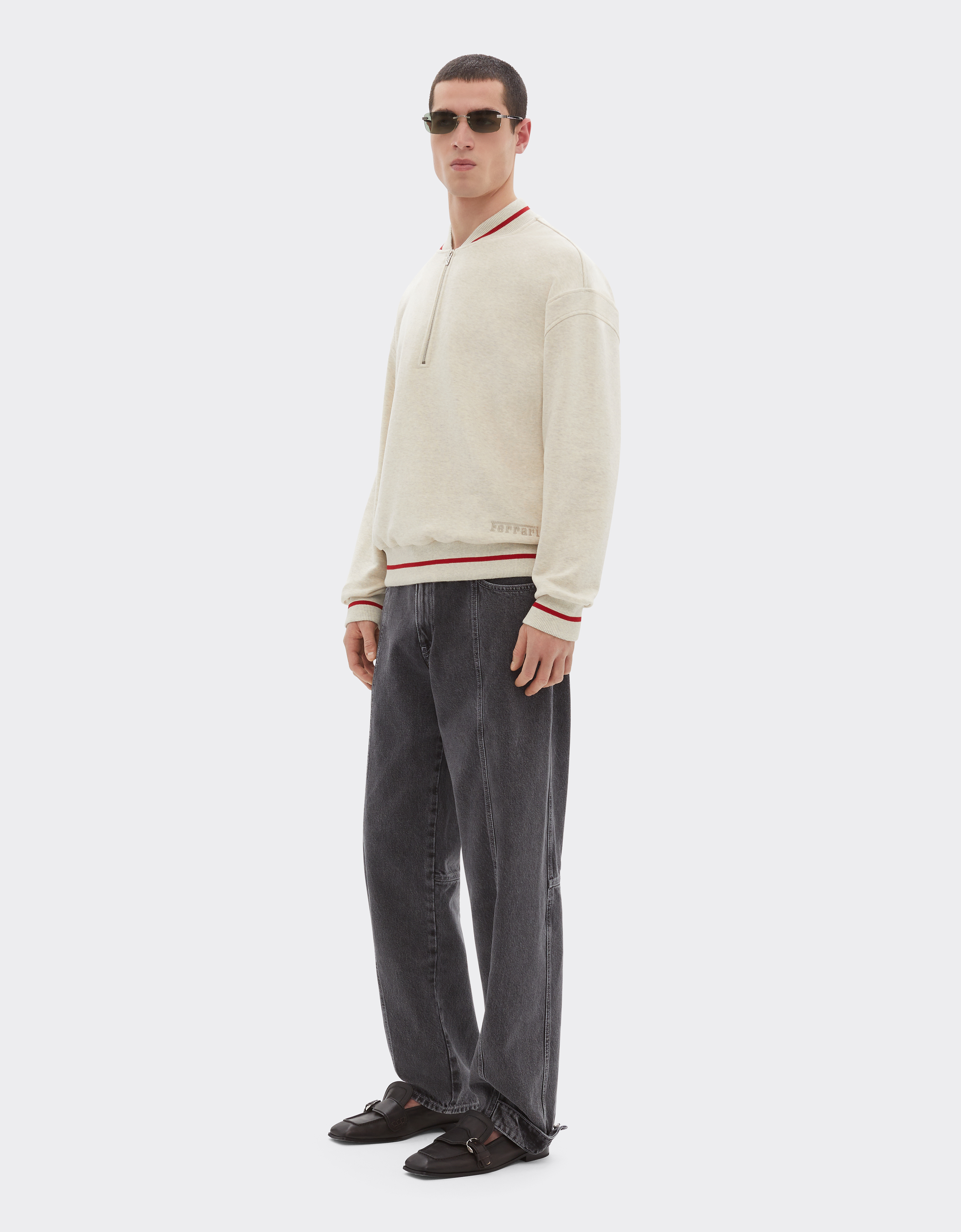  Ferrari Melange-baumwoll-sweatshirt - Male Pullover & Strickwaren Jute L 