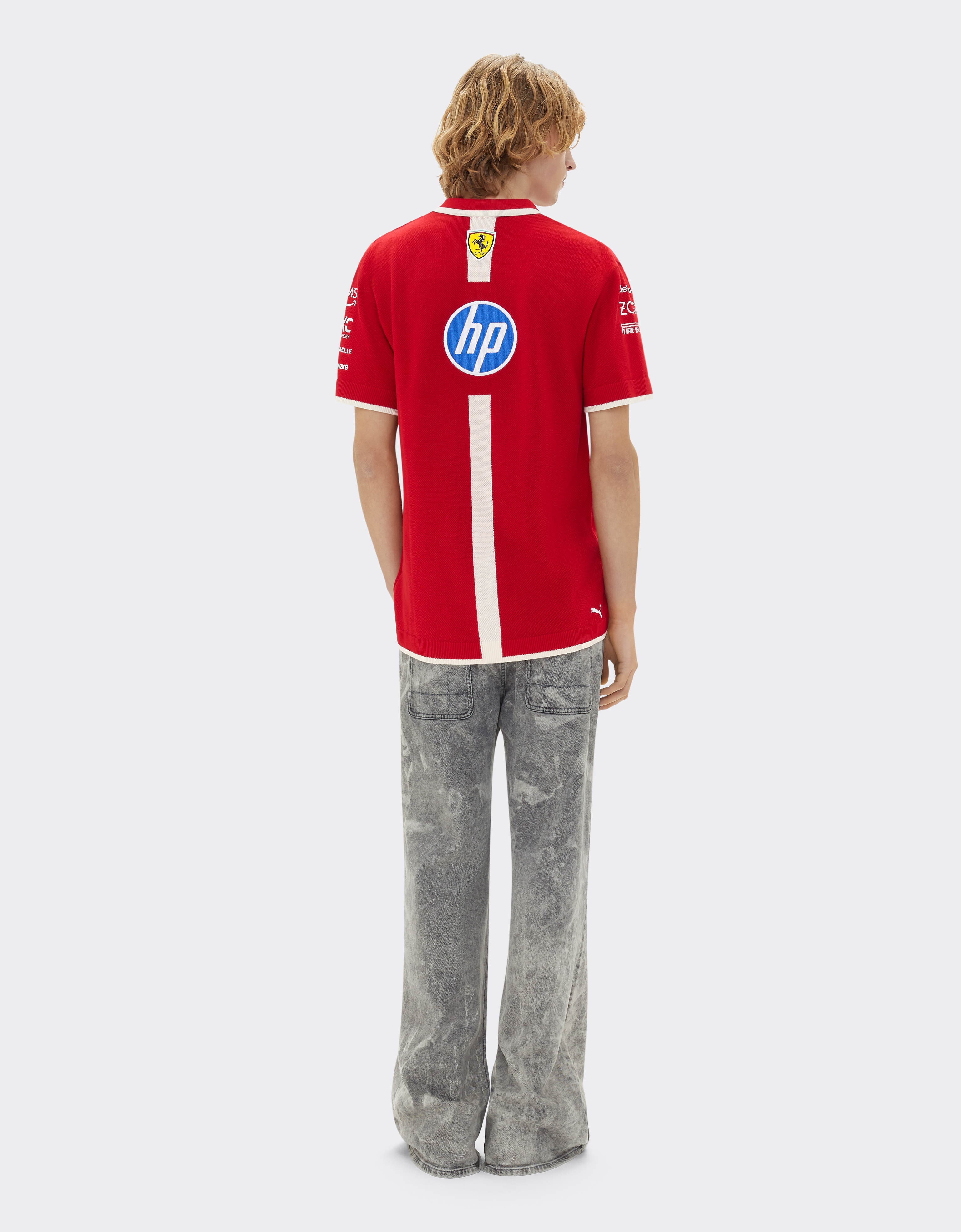 Ferrari Puma For Scuderia Hp Shanghai Special Edition Polo Shirt In Red