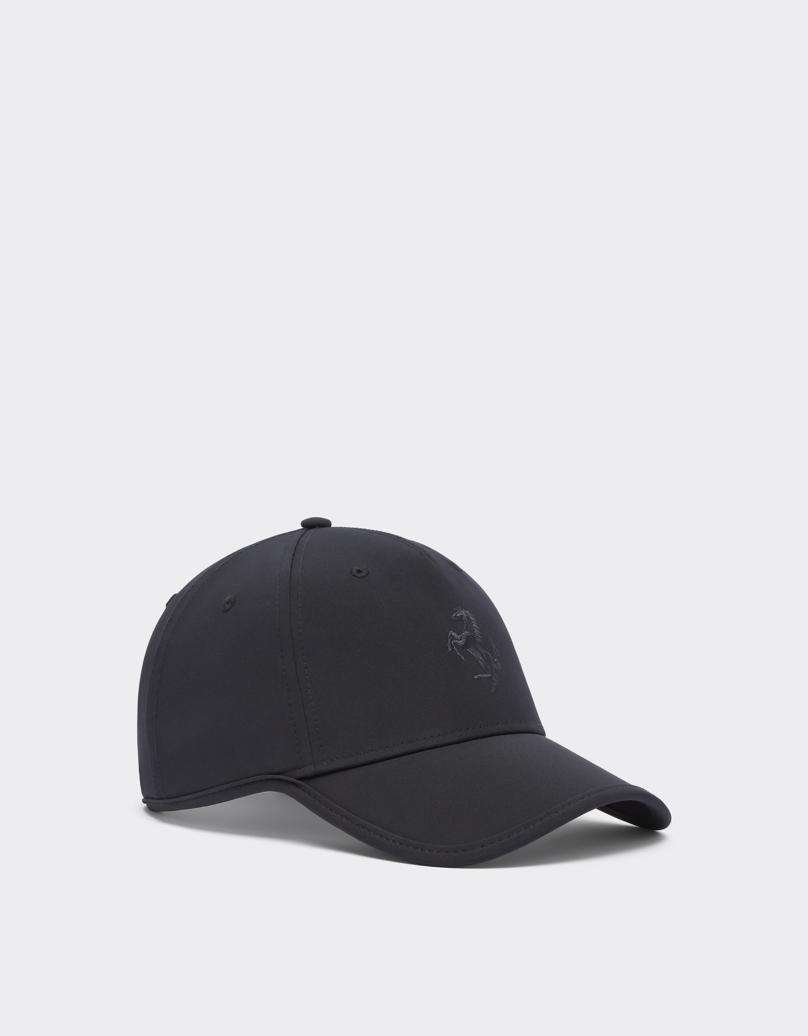 Shop Ferrari Junior Baseball Hat With Prancing Horse Detail In Black