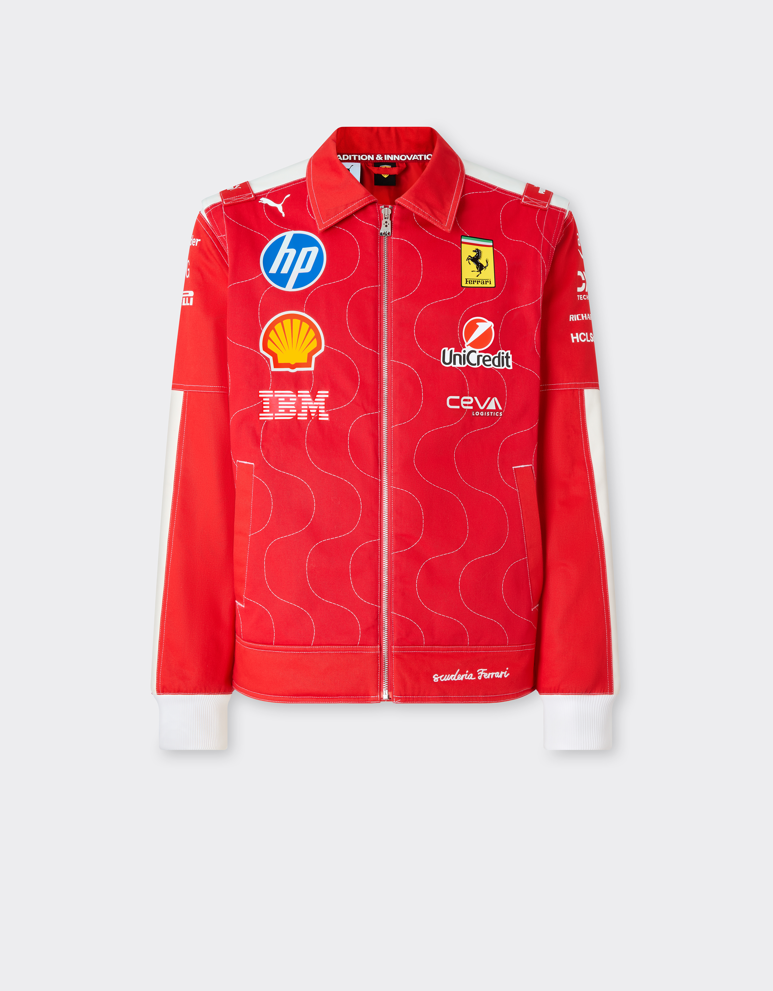 Ferrari Puma For Scuderia  Hp 2025 Monza Limited Edition Team Replica Jacket In Red