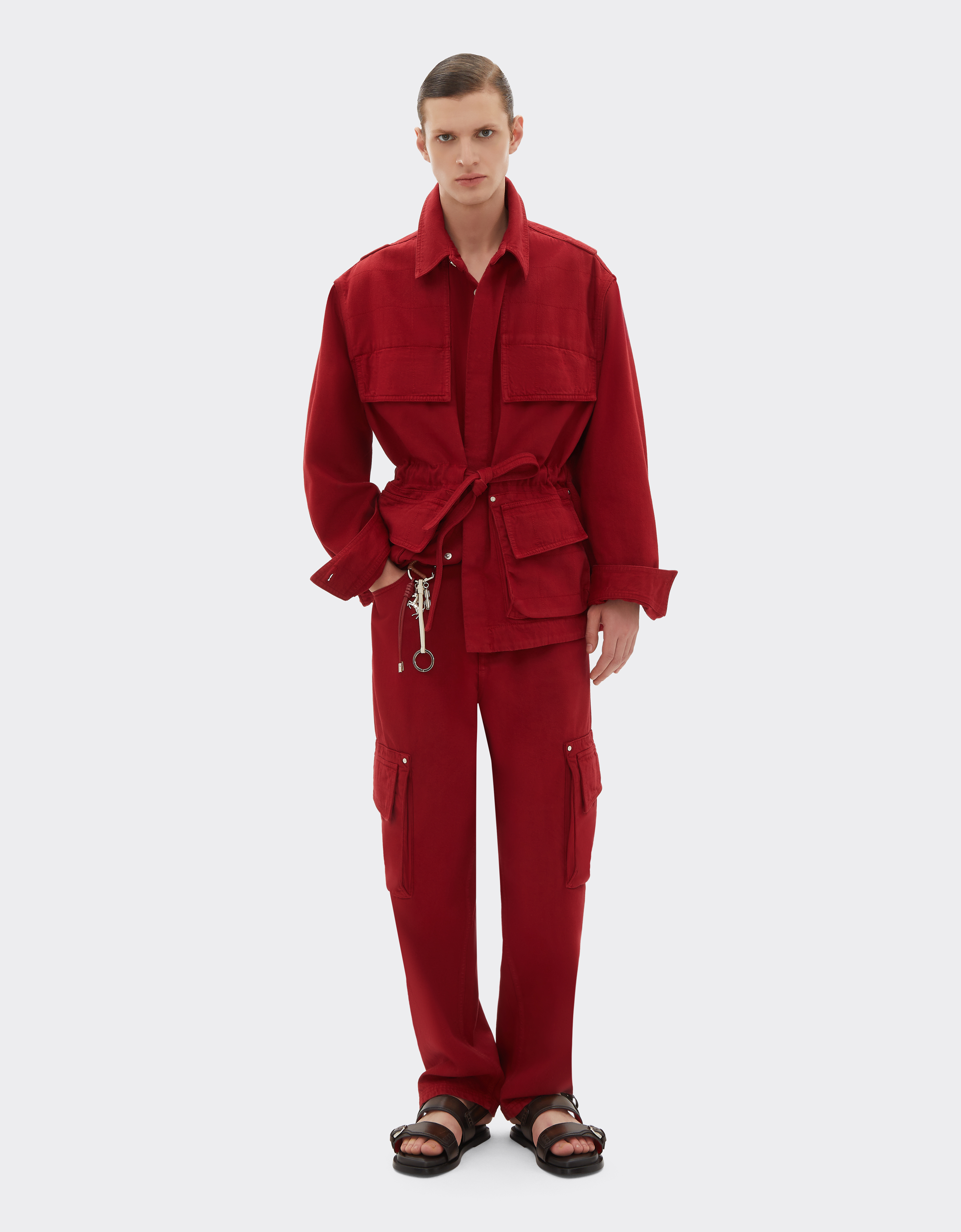  Ferrari Denim Jacket - Male Man Maison Red 54 