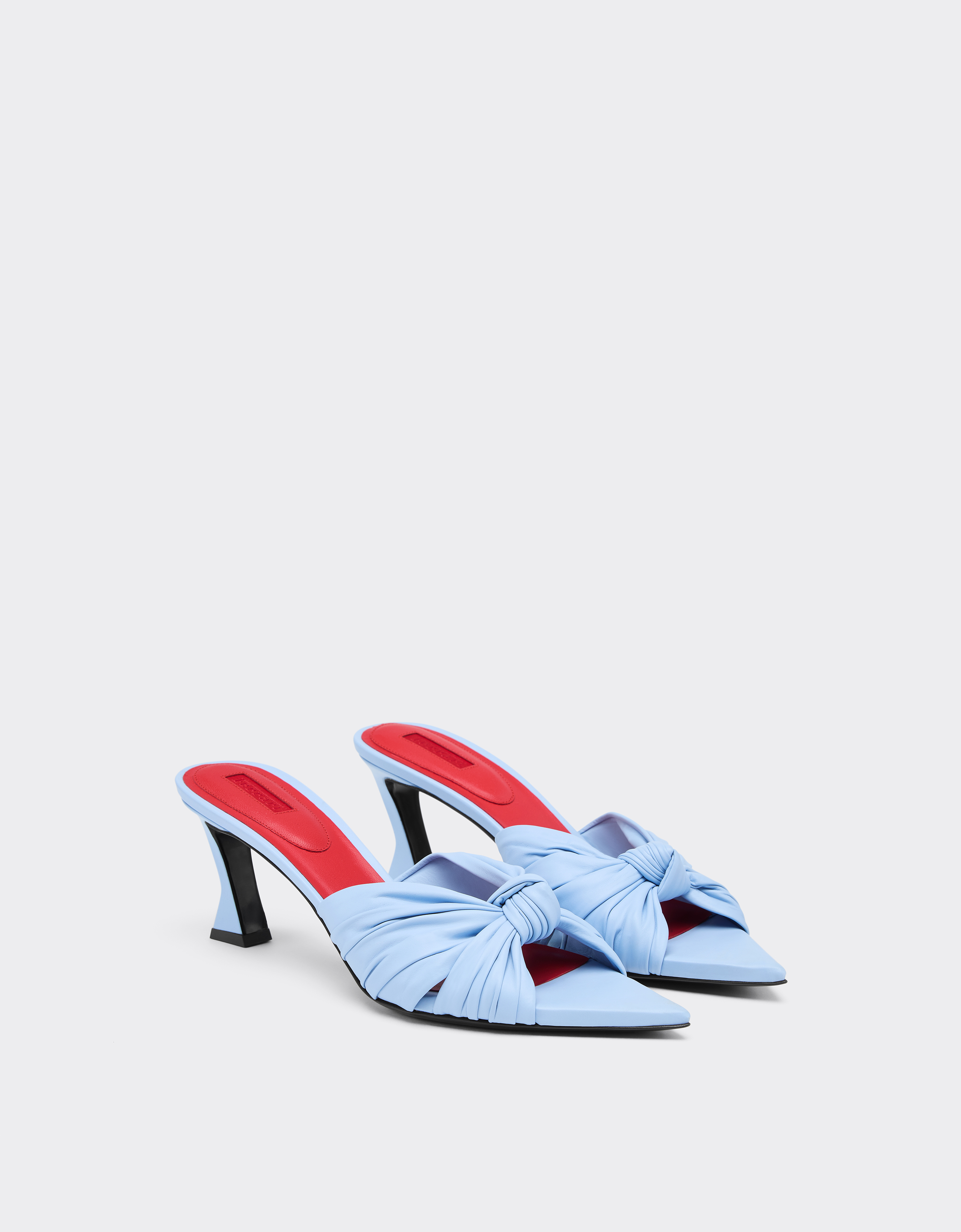 Ferrari Leather Sandal With Knotted Pattern