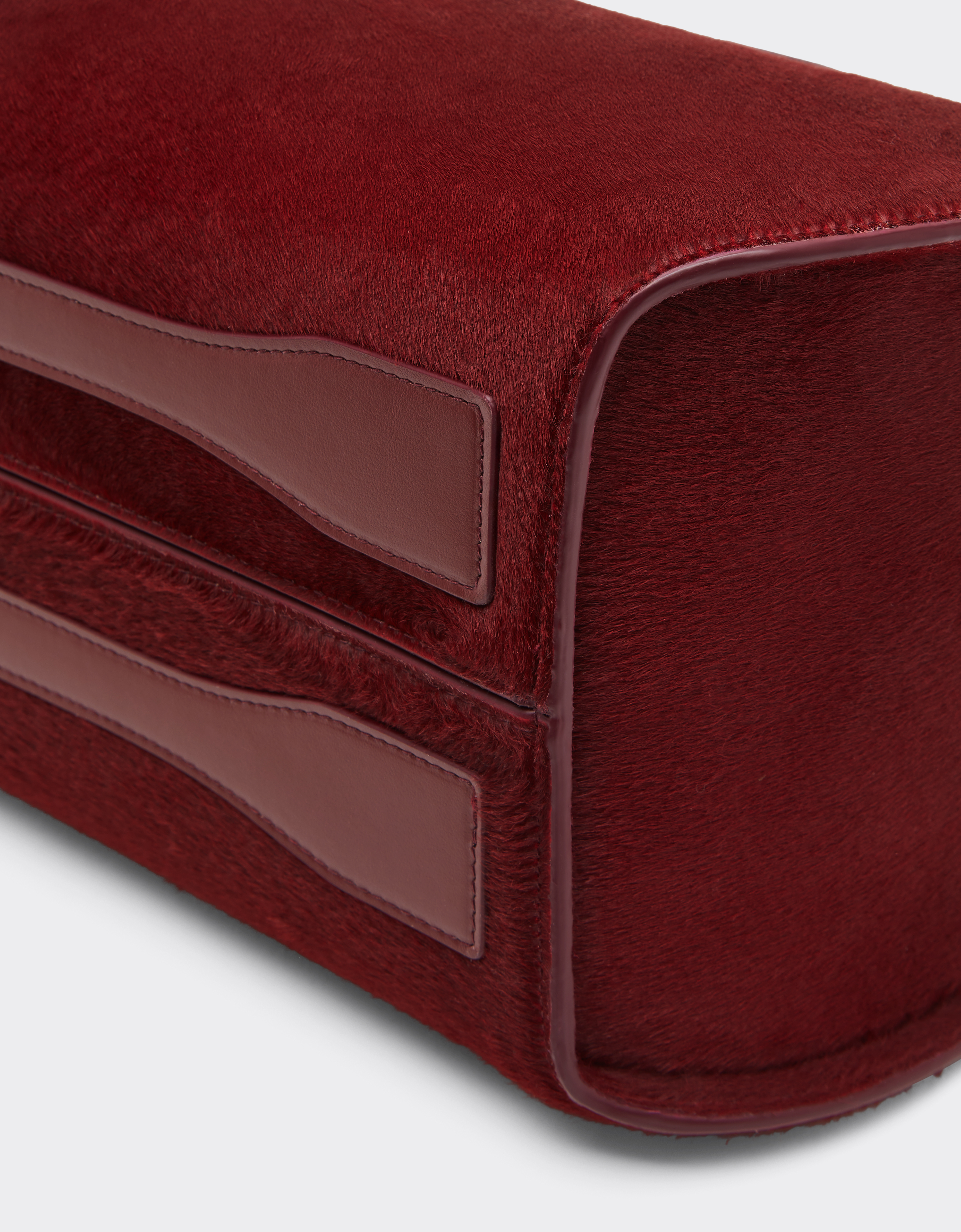 Ferrari La  Dino Bowling Bag In Cowhide In Red