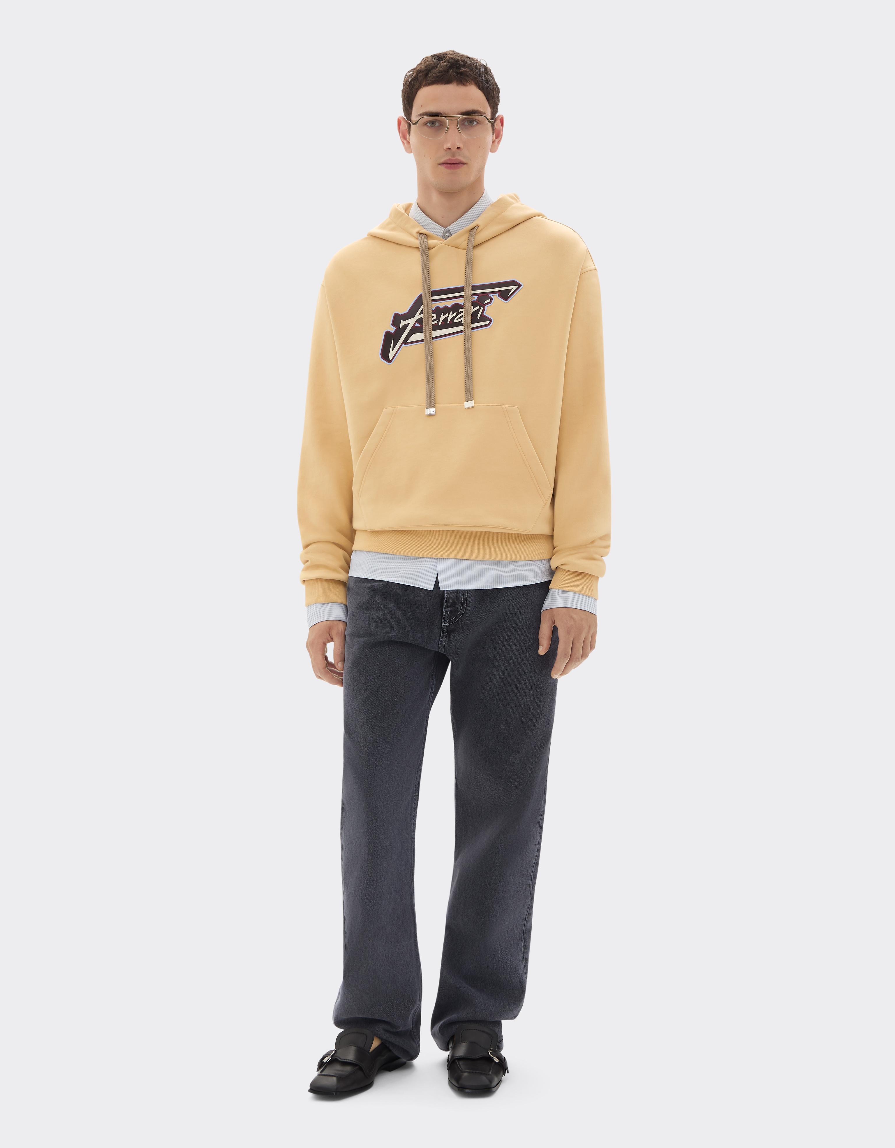  Ferrari Sweatshirt Mit Kapuze Und Ferrari-aufnäher - Male Pullover & Strickwaren Jute 3xl 