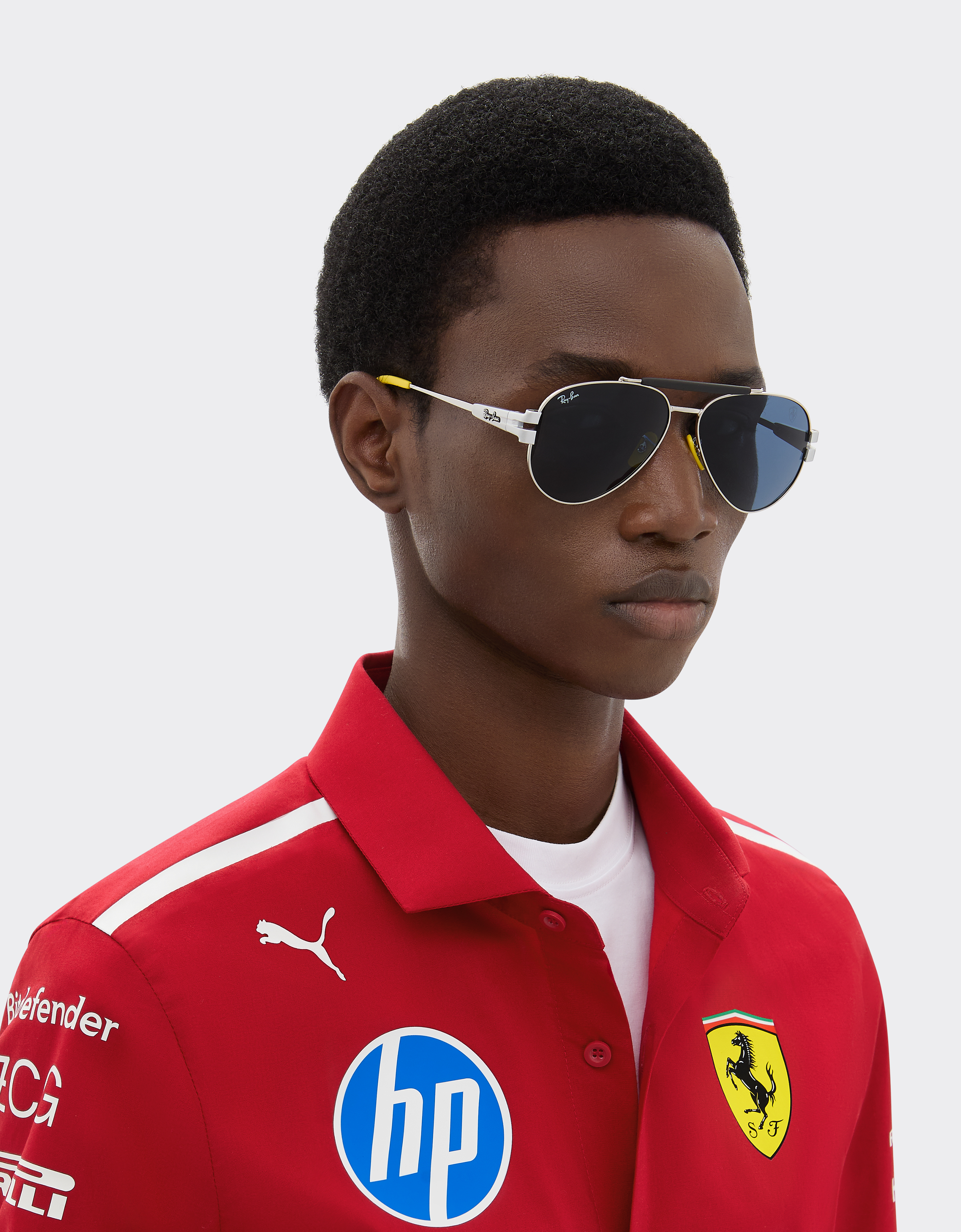  Ferrari Ray-ban Für Scuderia Ferrari Rb3762m Aus Silbernem Metall Mit Blauen Gläsern -  Sonnenbrillen Silber Os 