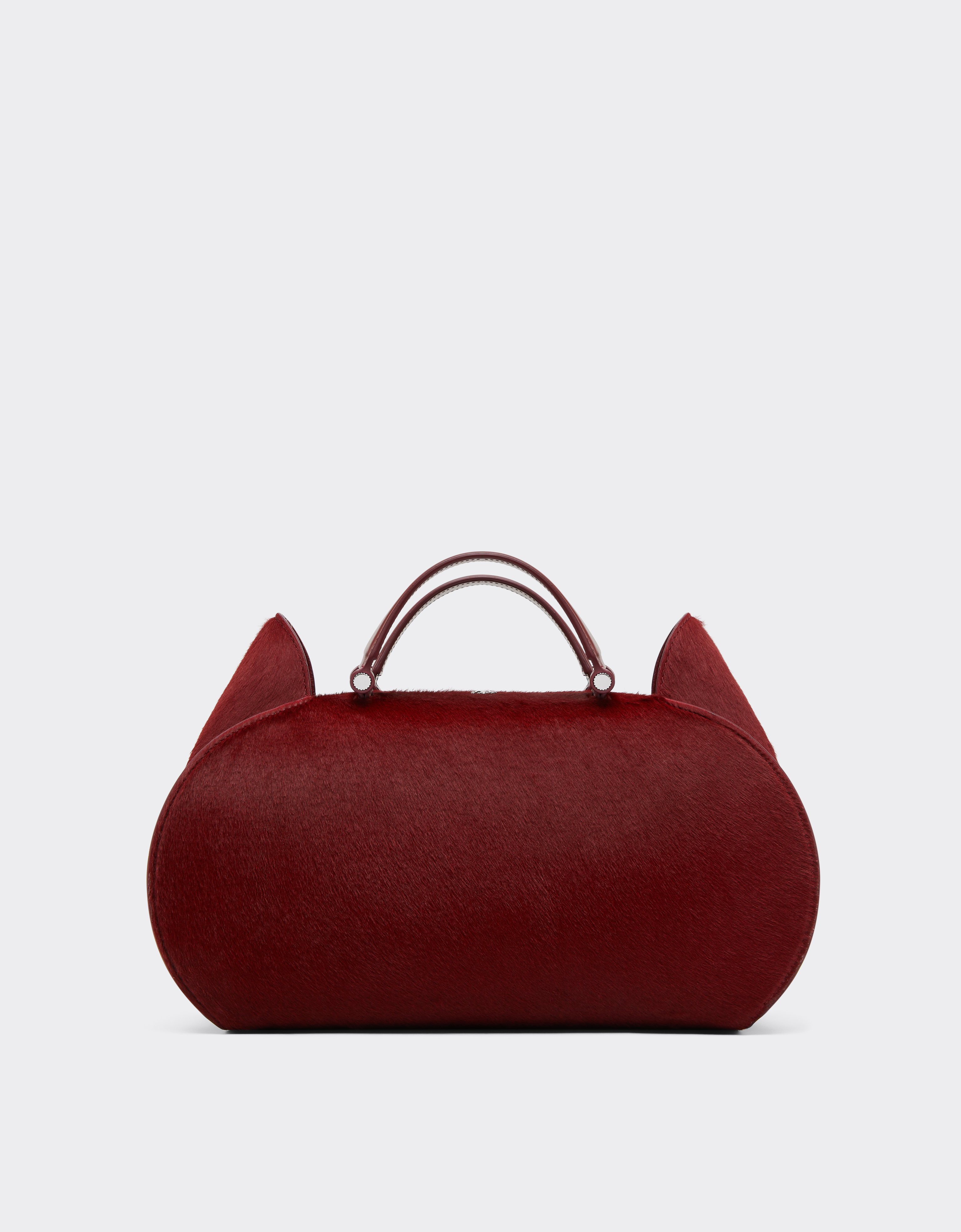 Ferrari La Dino Bowling Bag In Cowhide In Red