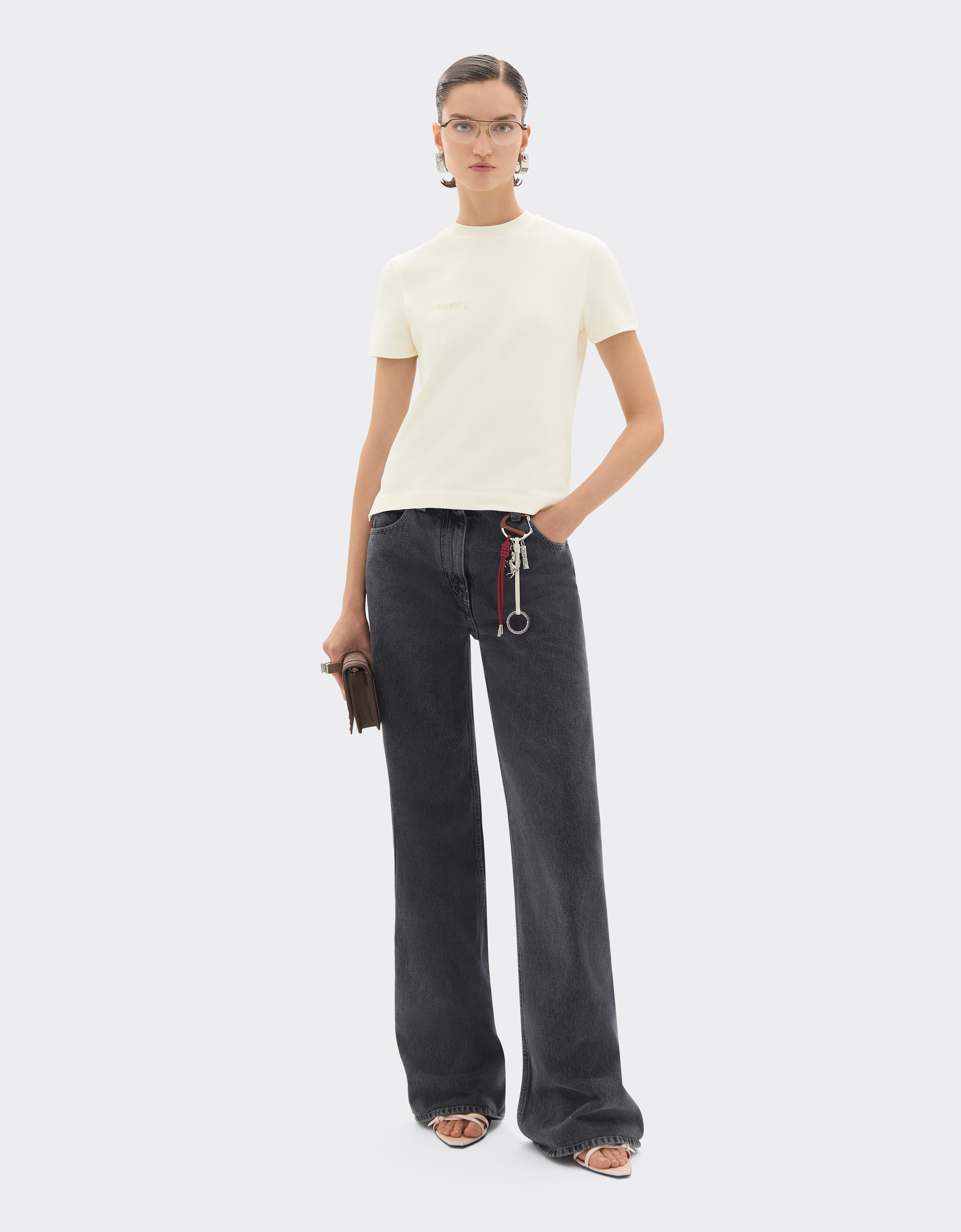 Ferrari Jersey T-shirt In Brown