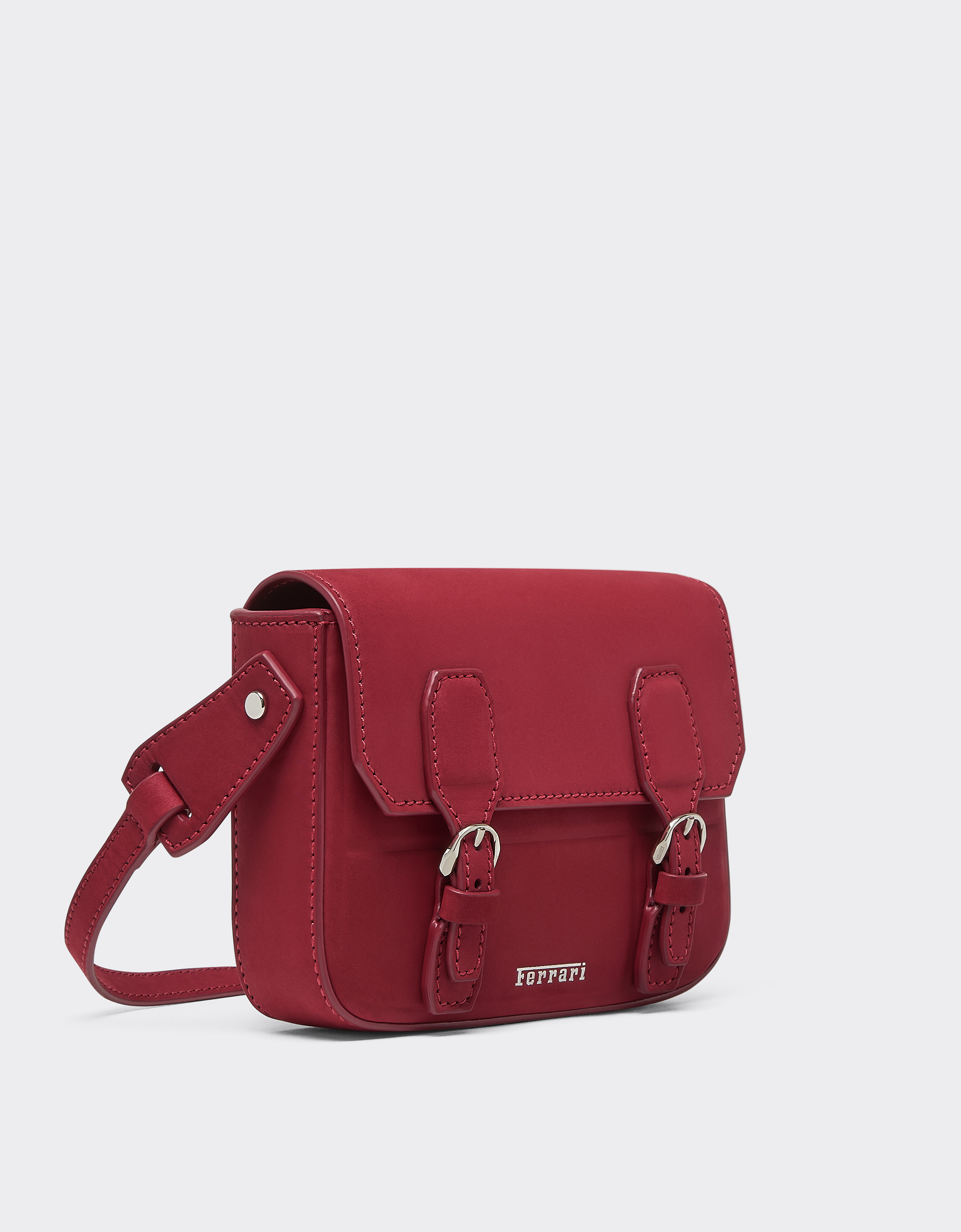  Ferrari Mini-messenger-tasche Aus Nubukleder - Male Reisetaschen Maison Red Os 