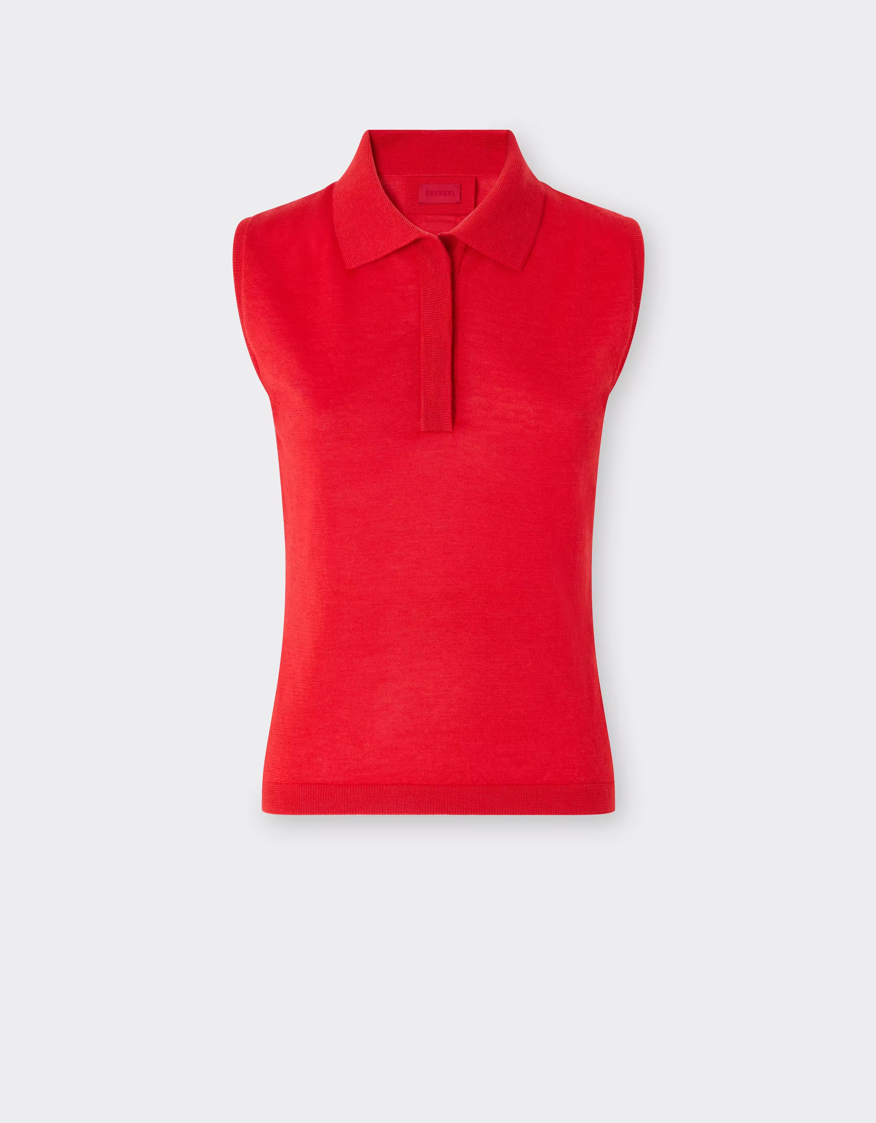 Ferrari Sleeveless Cashmere And Silk Polo