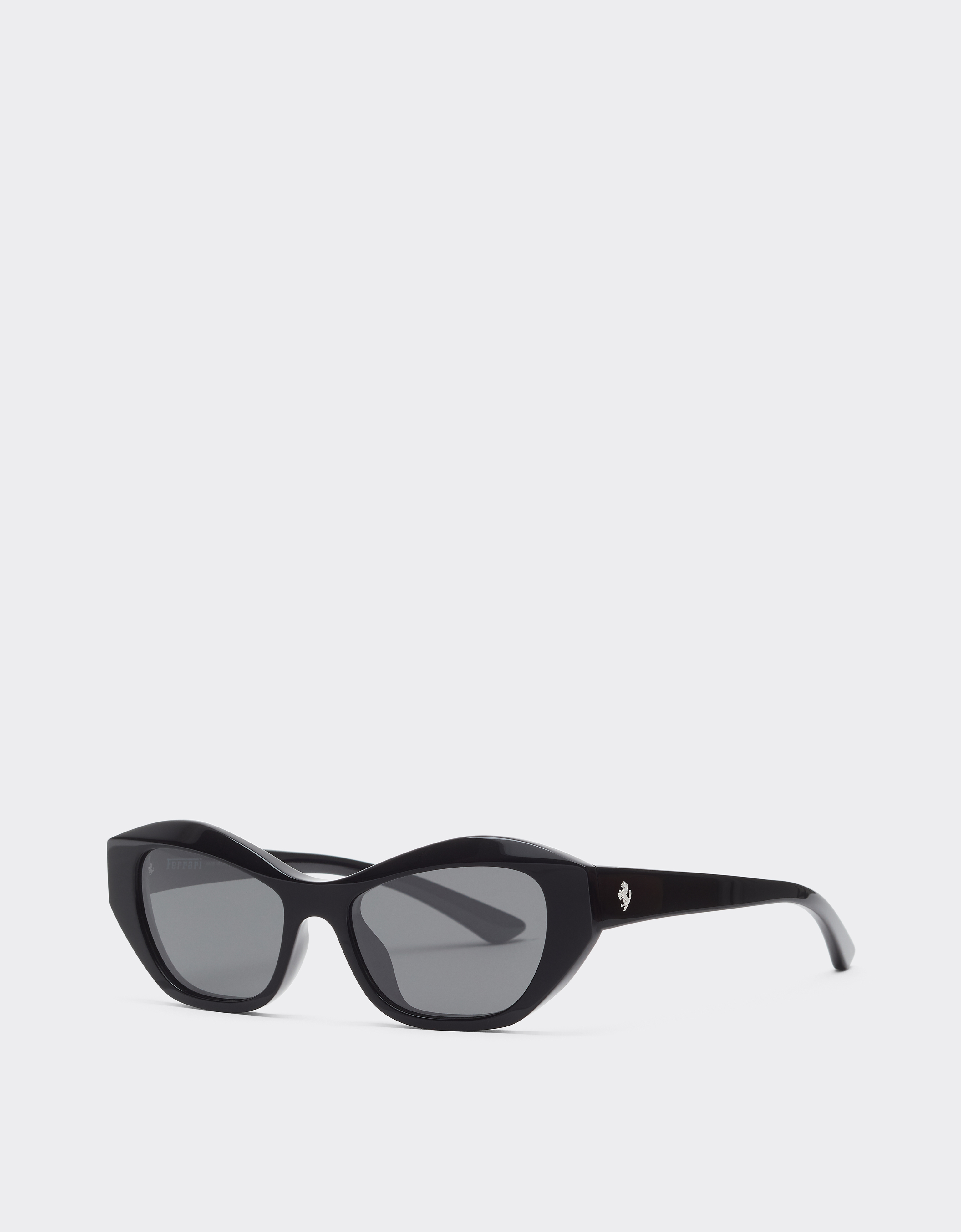 Ferrari Ferrari-sonnenbrille Aus Glänzendem Schwarzemacetat Mit Polarisierten Schwarzen Gläsern - Female Sonnenbrillen Nero Os 