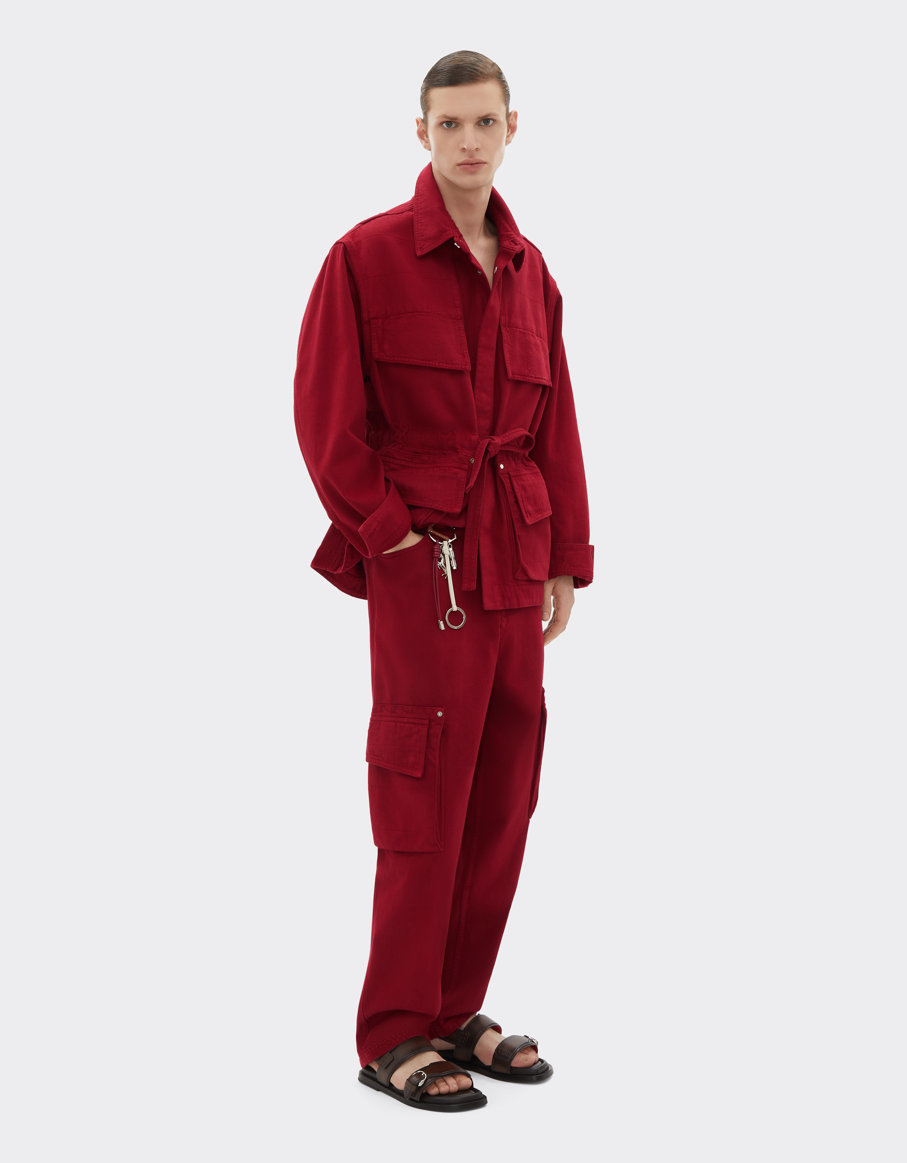  Ferrari Denim Jacket - Male Man Maison Red 54 