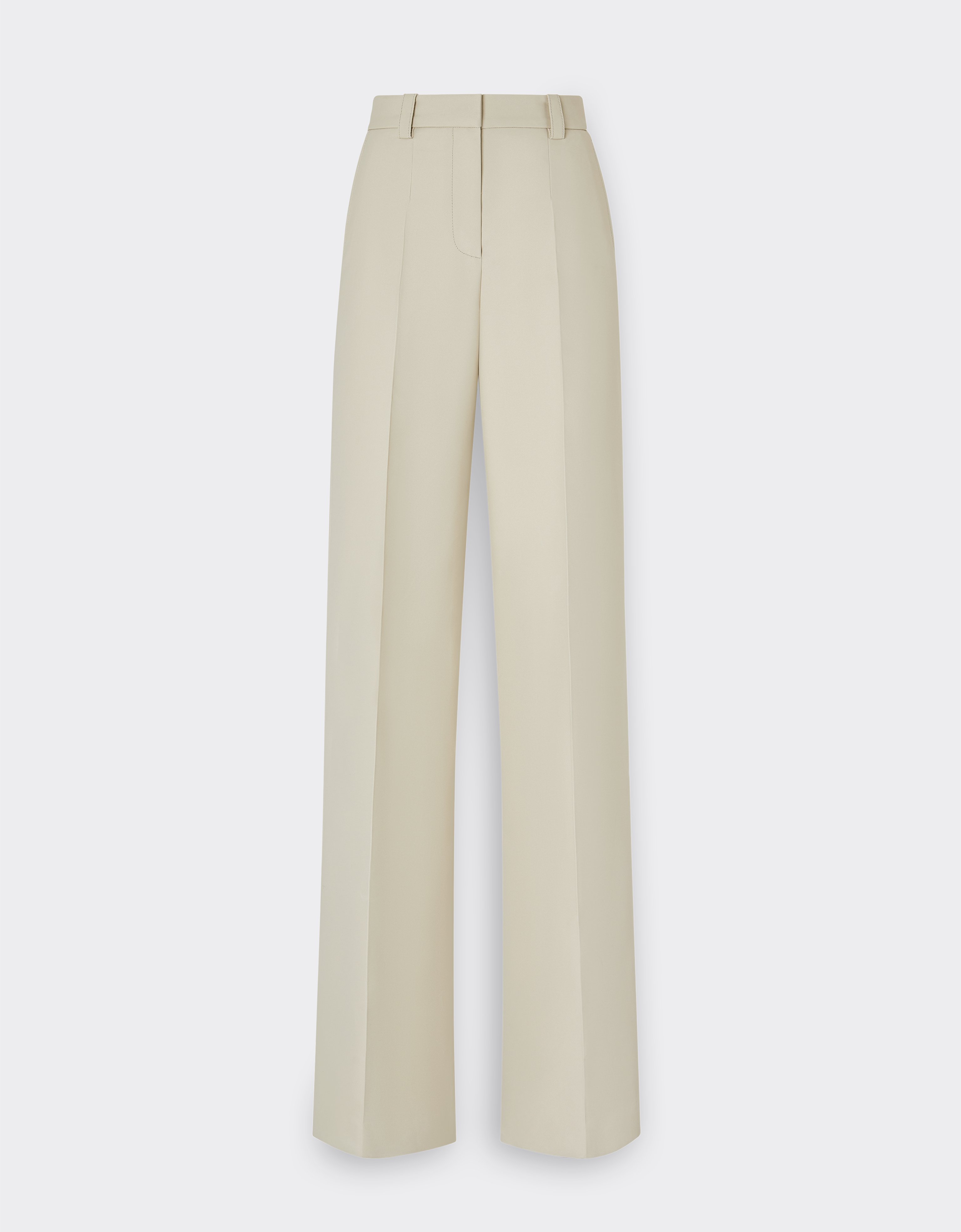 Ferrari Trousers In Two-tone Double-sided Tech Fabric In Ecru