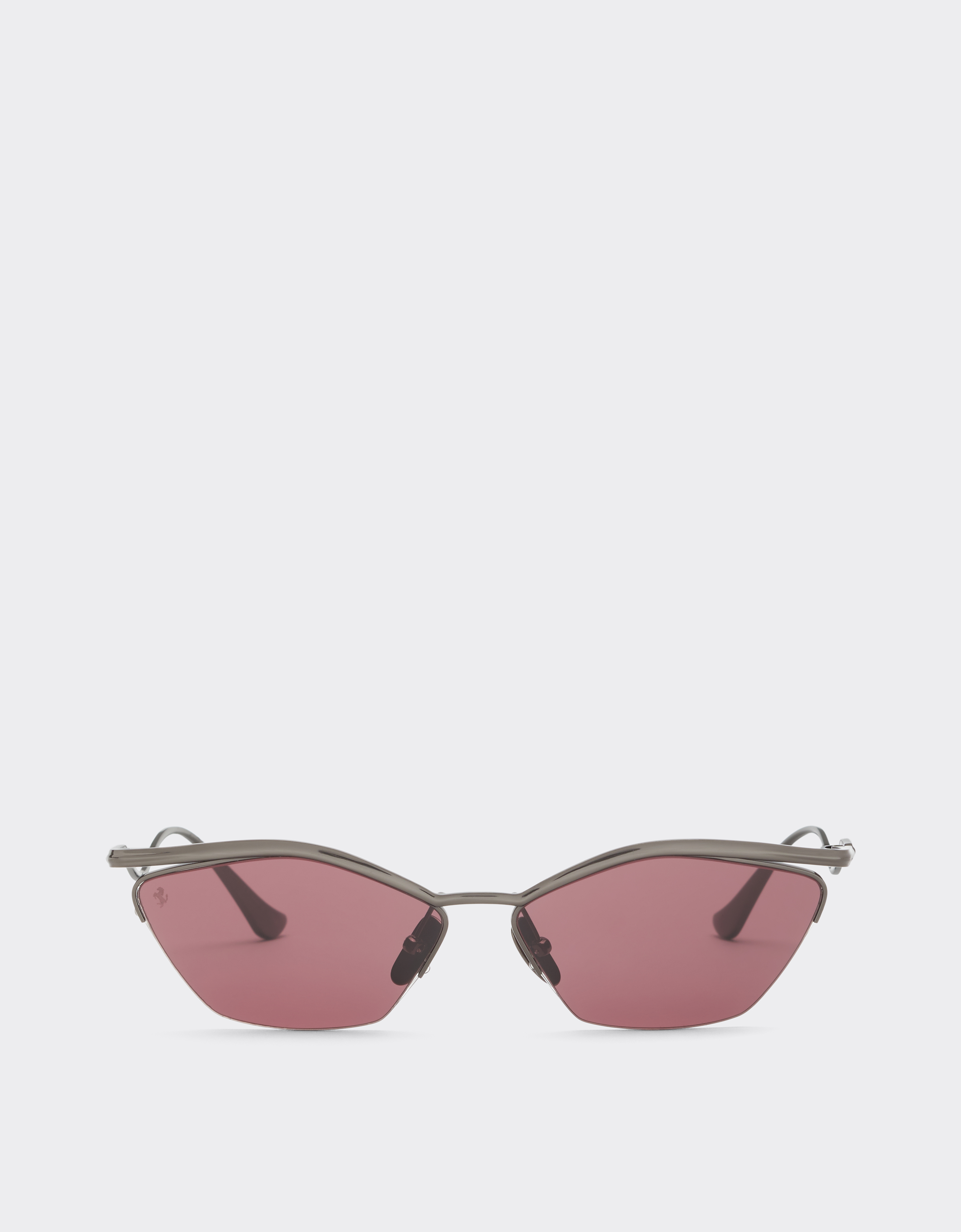 Ferrari Women's Gunmetal Sunglasses In Polished Titanium With Exclusive Contrast Pro™ Lenses - Sunglasses Os