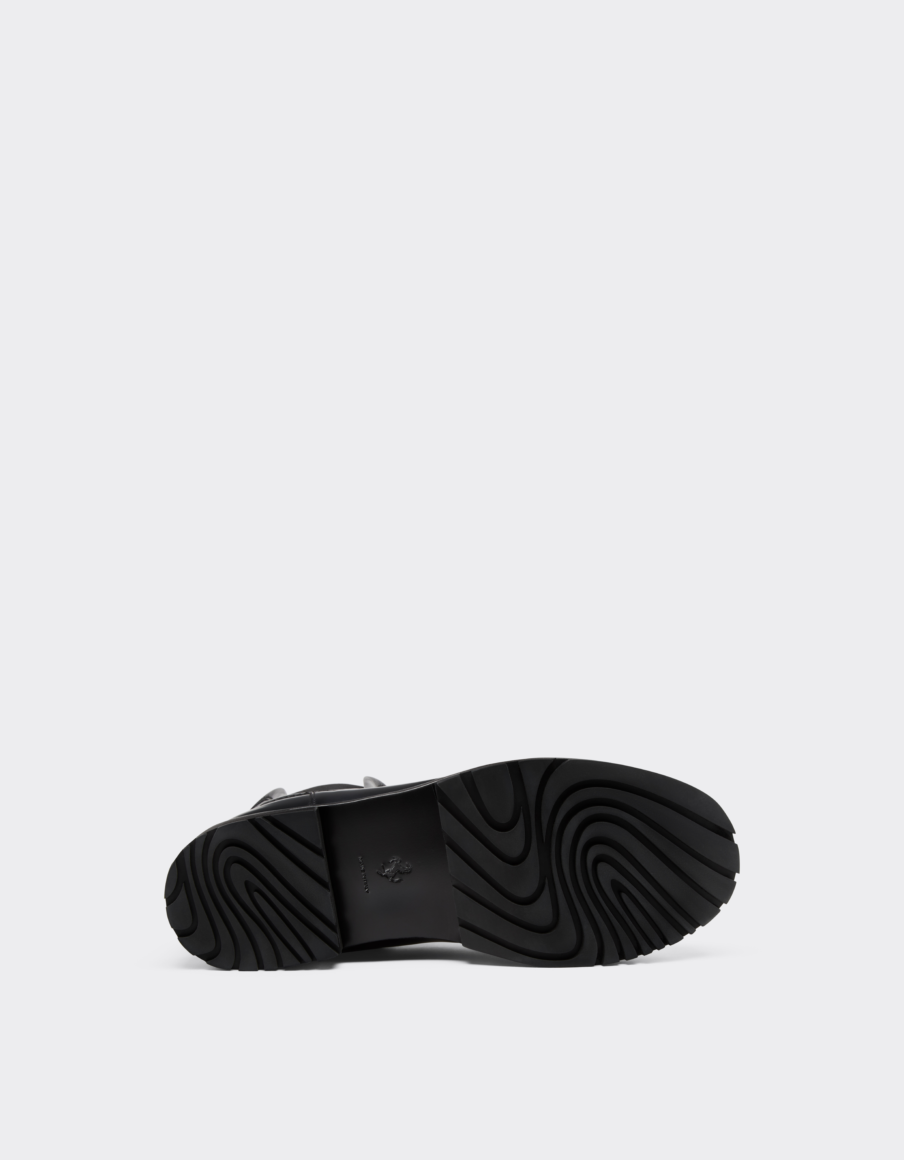 Ferrari Chelsea Ankle Boot In Matte Leather In Black