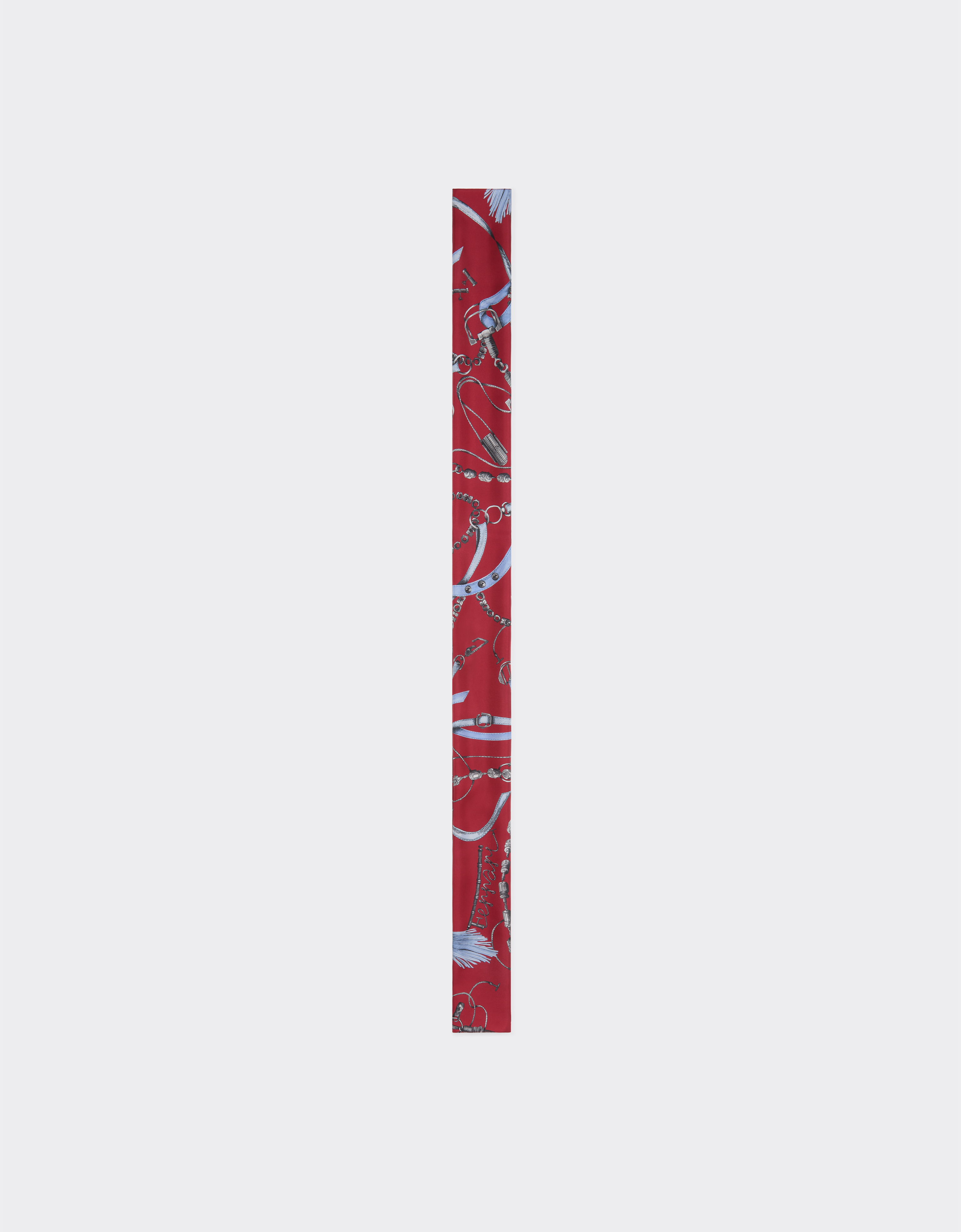 Ferrari Unisex Maison Red Shelley In Silk Twill With Closet Print - Scarves & Stoles Os