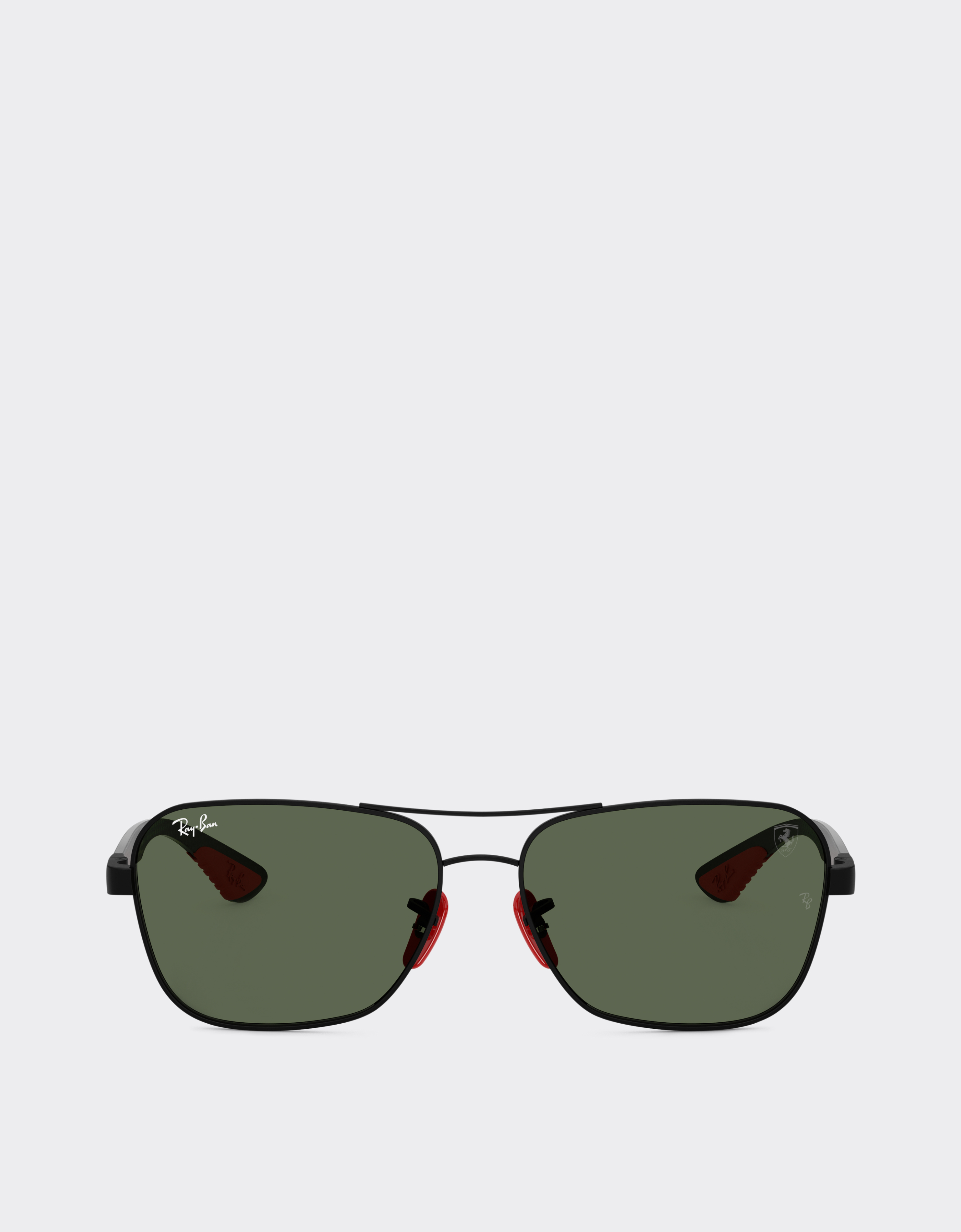 Ferrari Ray-ban For Scuderia Rb8336m In Matt Black Metal And Dark Carbon Fibre With Dark Gre In Black Matt