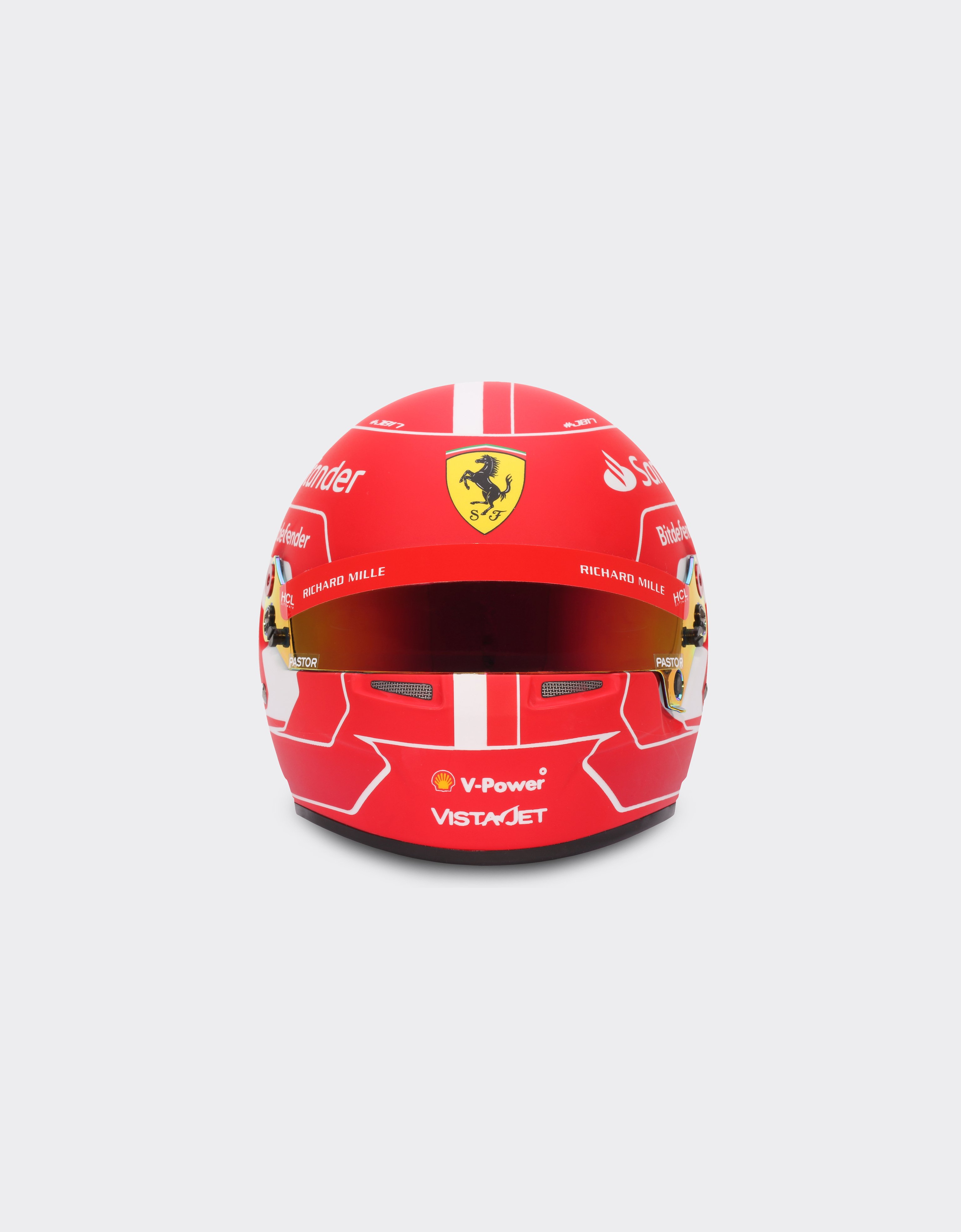 ミニヘルメット シャルル・ルクレール 2023 1:2スケール、レッドの | Ferrari®