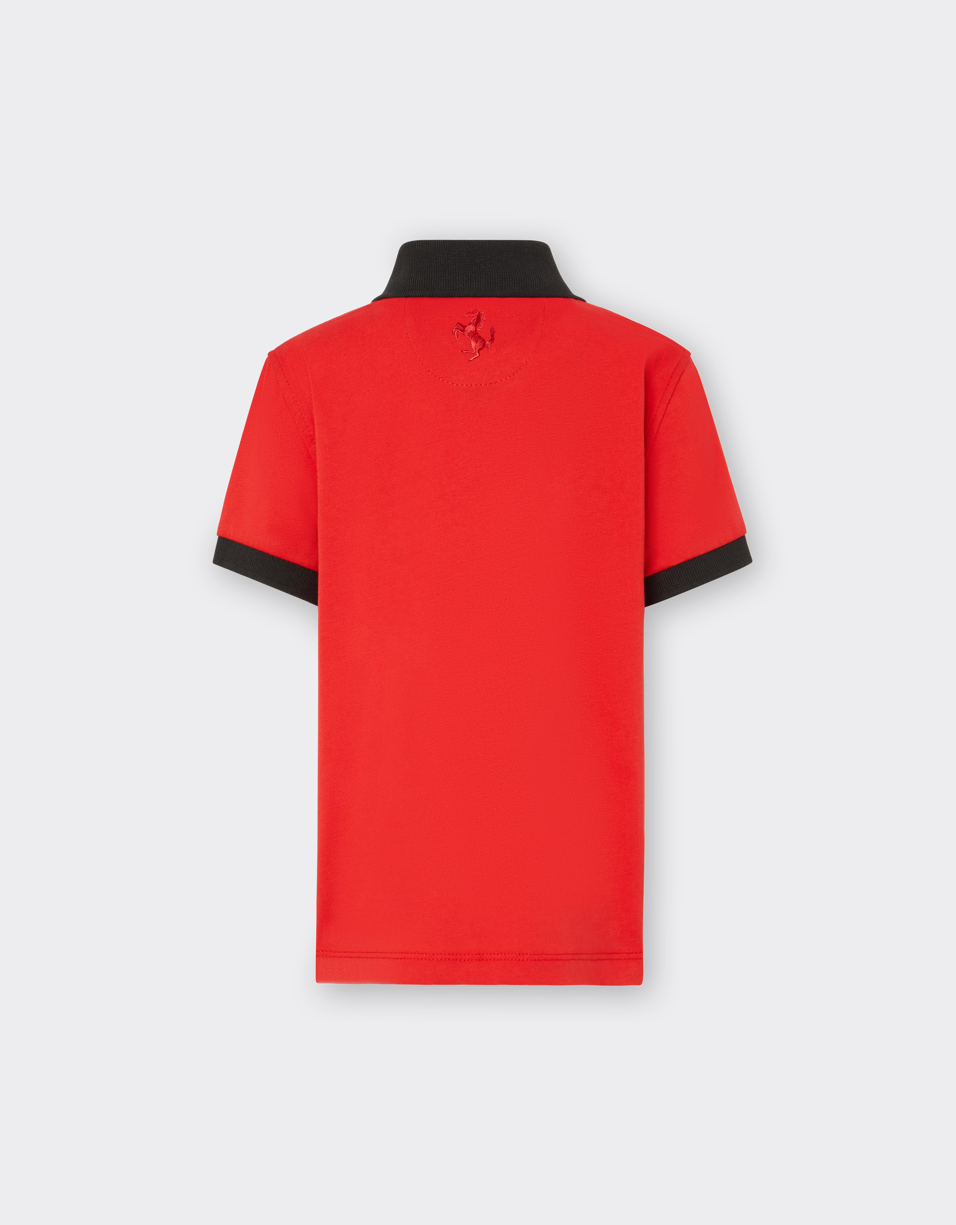 Shop Ferrari Short Sleeves In Rosso Corsa