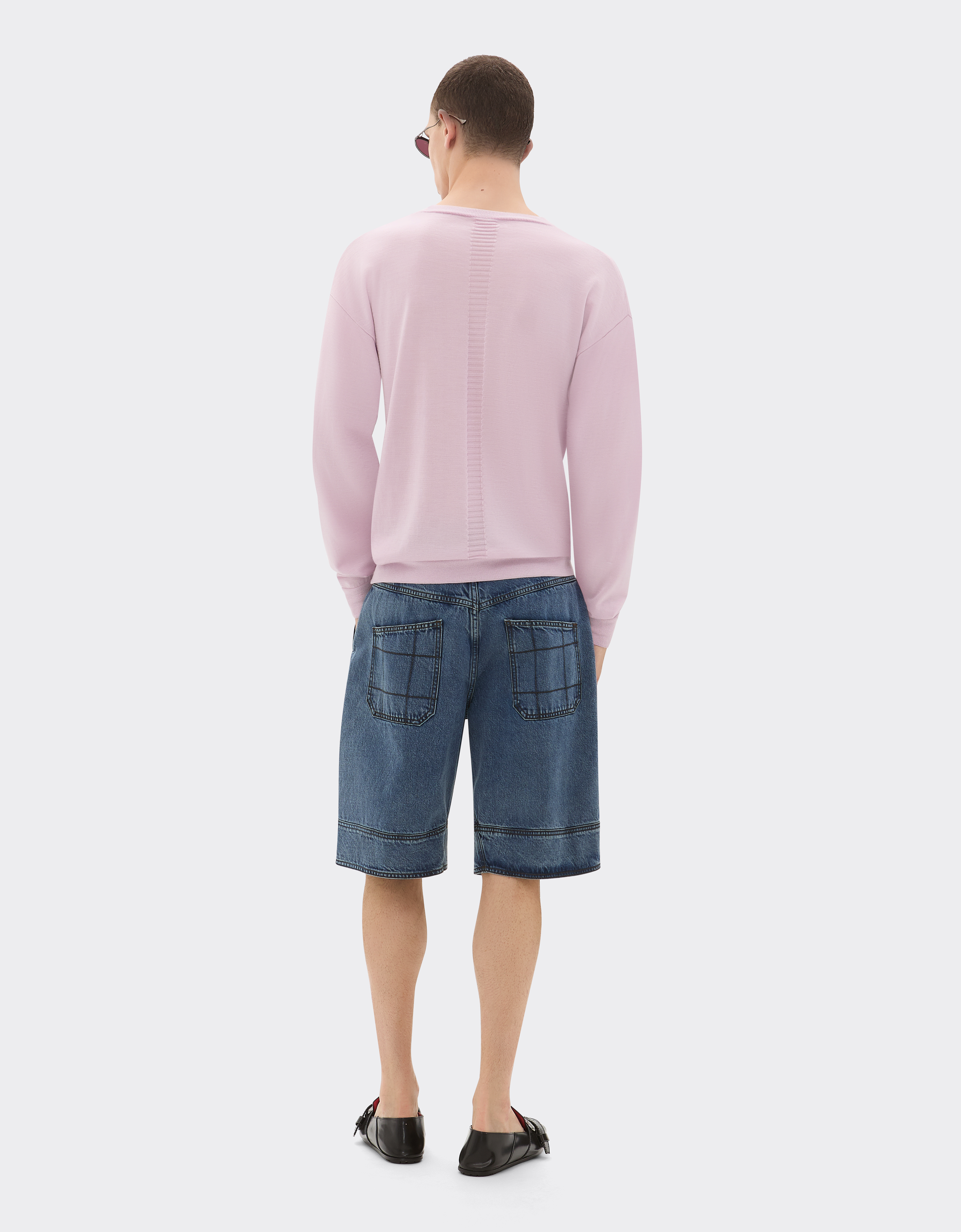 Ferrari Cashmere And Silk Jumper With Link Pattern