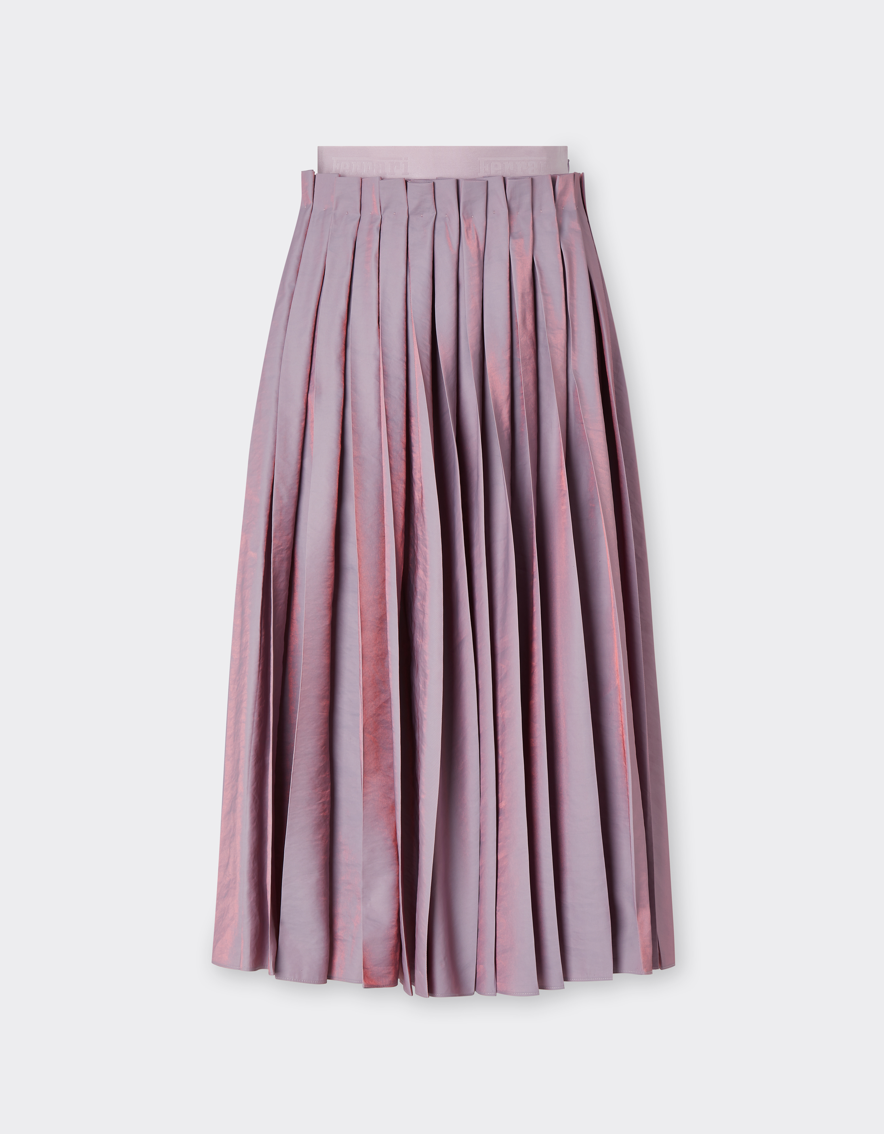 Ferrari Long Skirt In Iridescent Nylon Twill