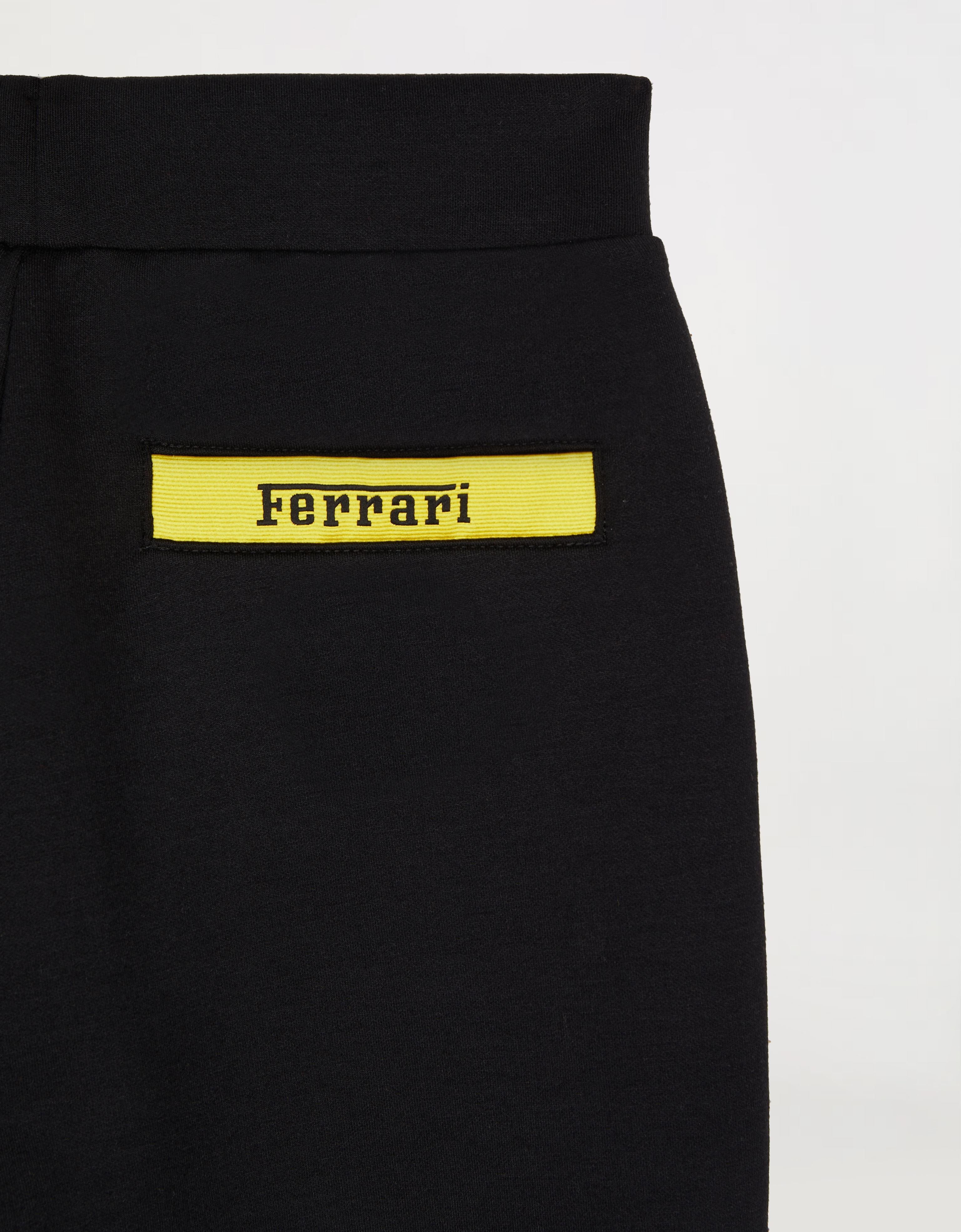 Ferrari Children's Joggers With  Logo Tape In Black