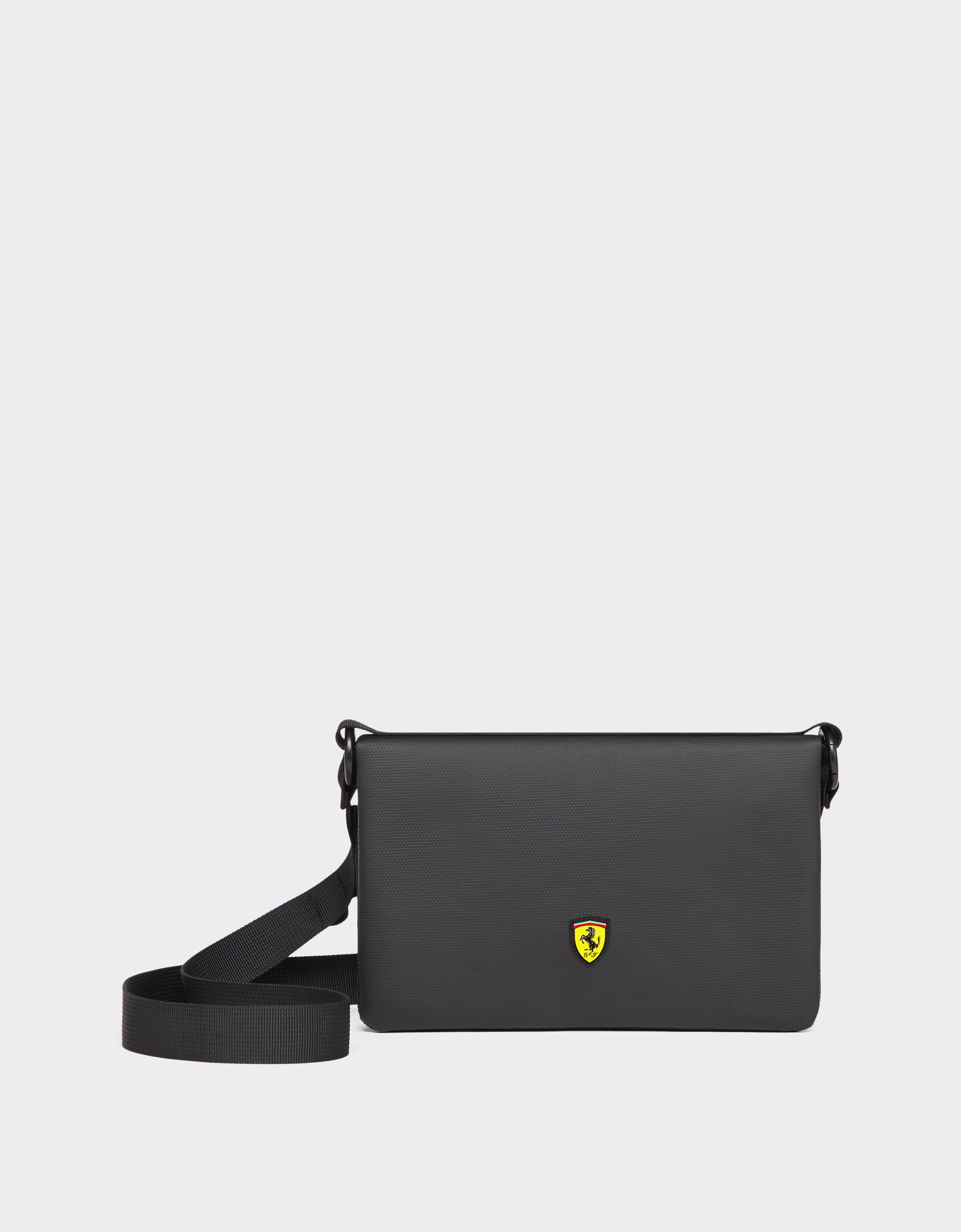 Ferrari Unisex Nero Crossbody Bag With Scudetto - Os