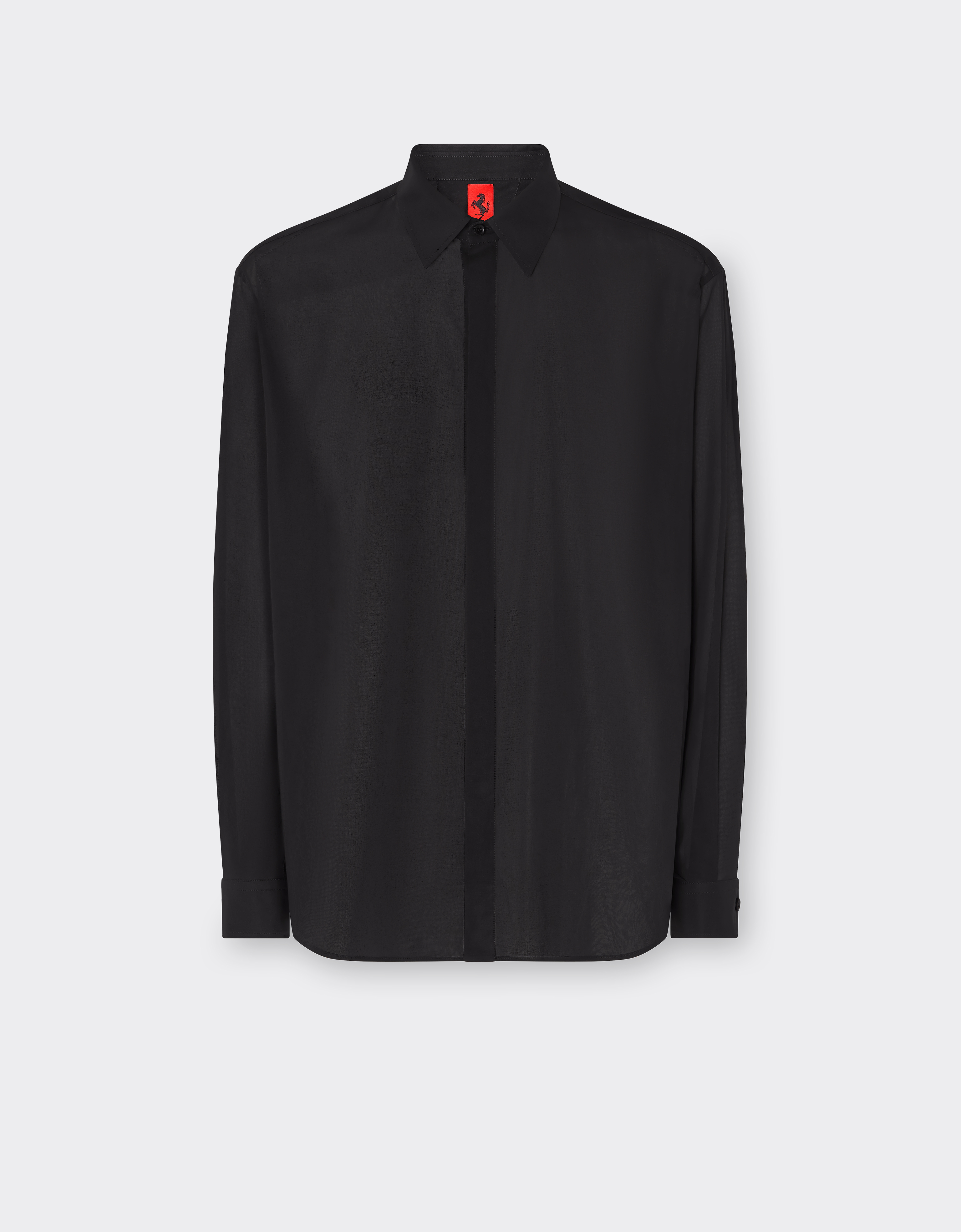 Ferrari Shirt In Voile In Black