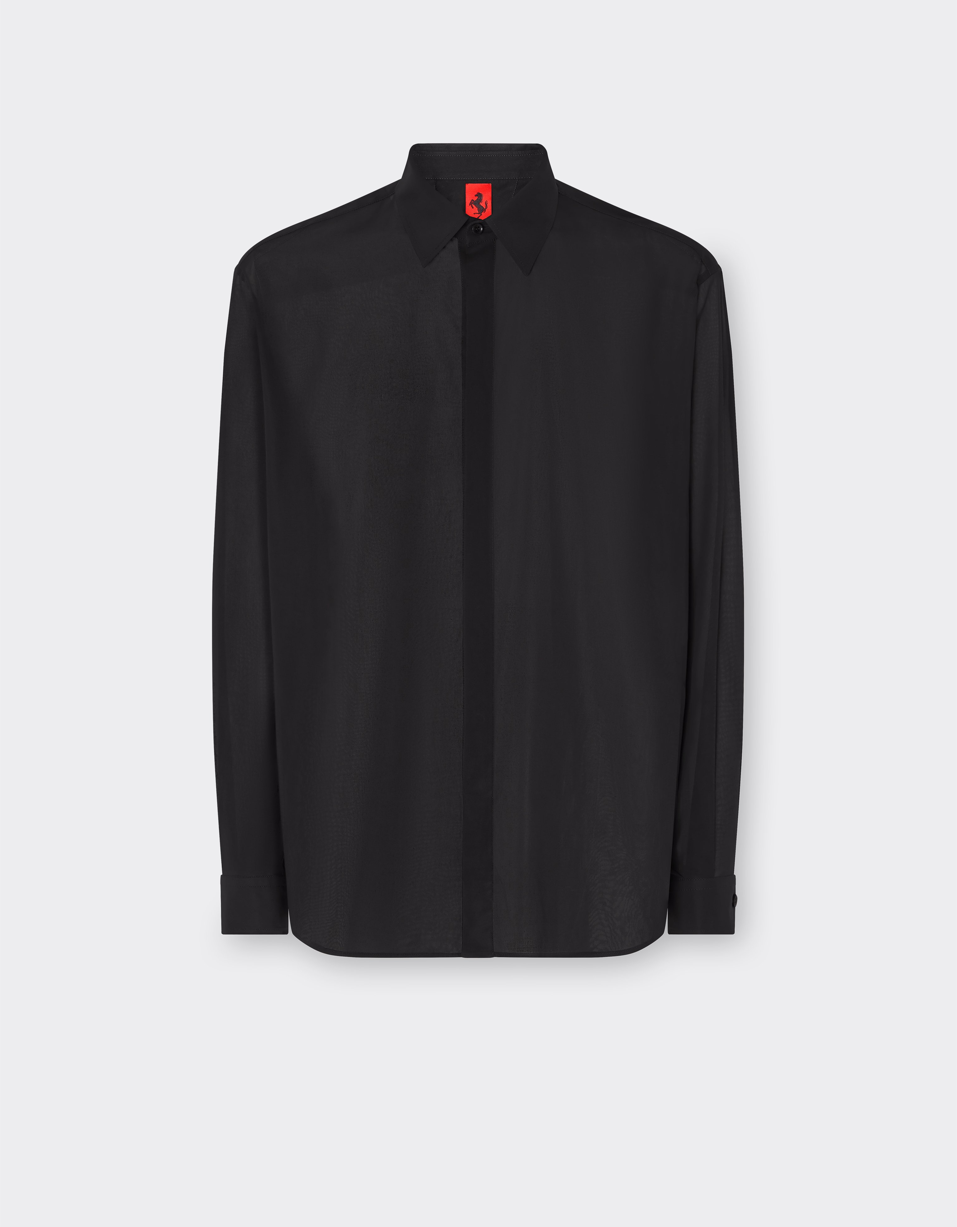 Ferrari Shirt In Voile In Black