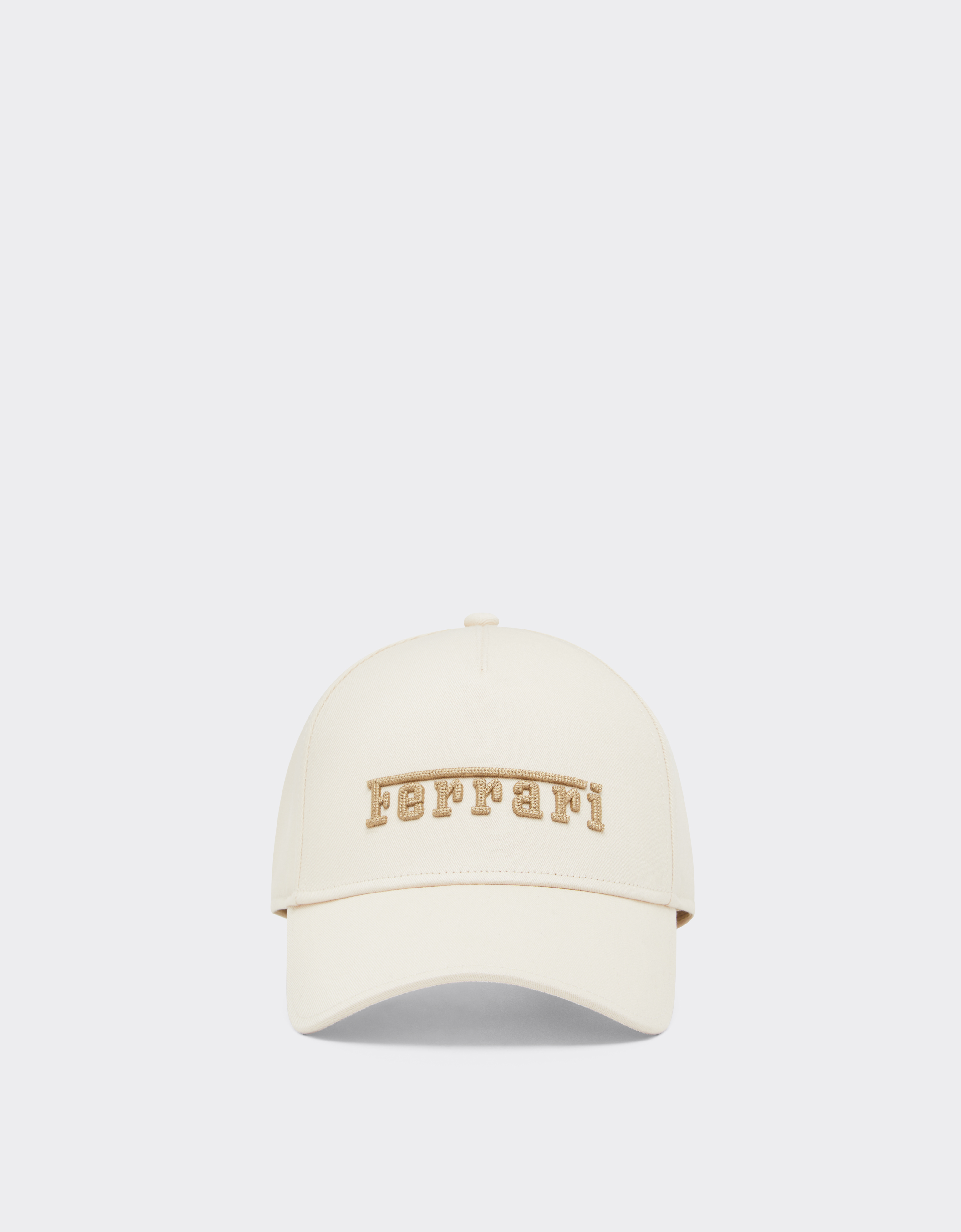 Ferrari Unisex Jute Baseball Cap With Embroidered Logo - Hats Os
