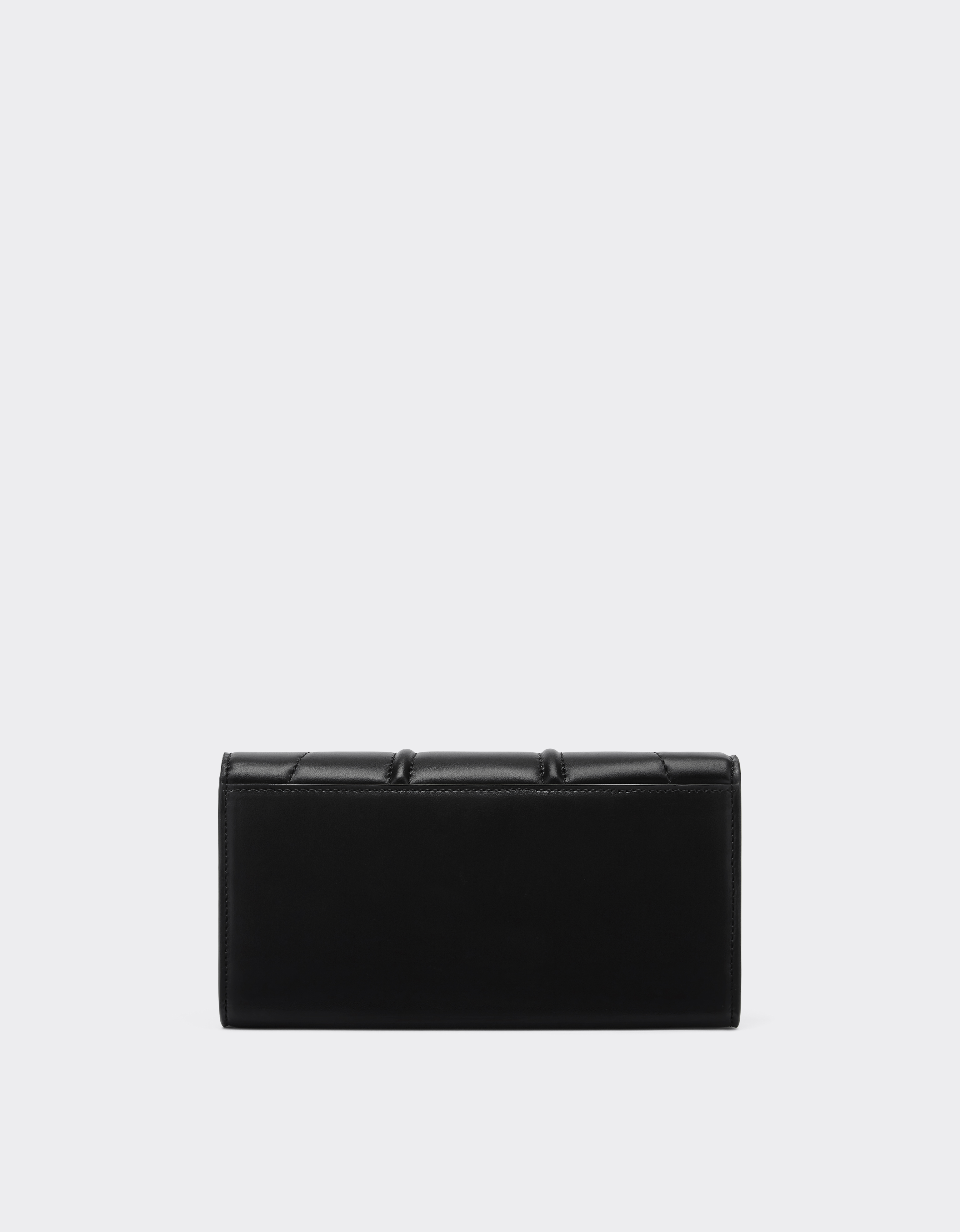 Ferrari Trifold Leather Wallet In Black