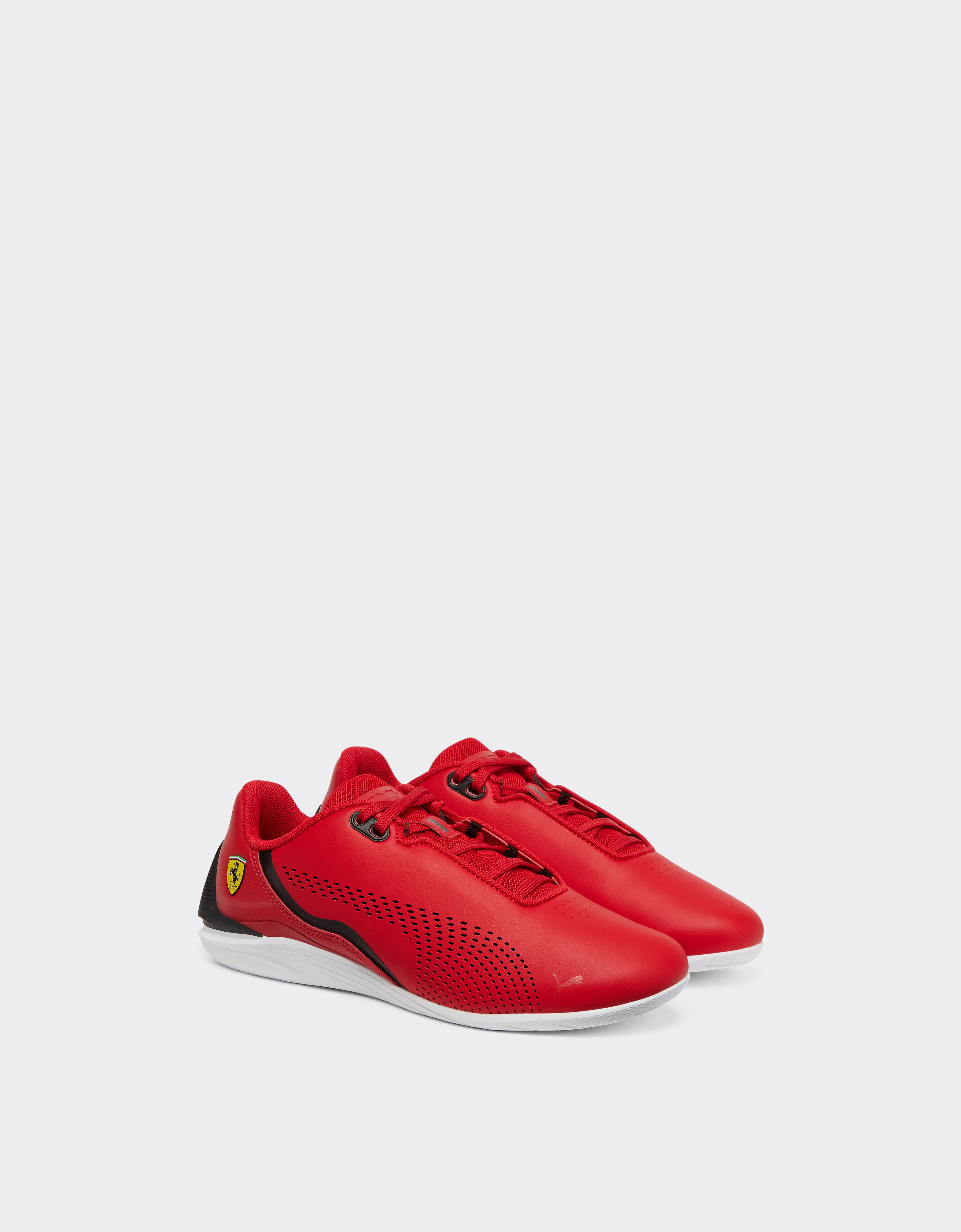 Ferrari Youth Puma For Scuderia Drift Cat Decima Shoes In Rosso Corsa