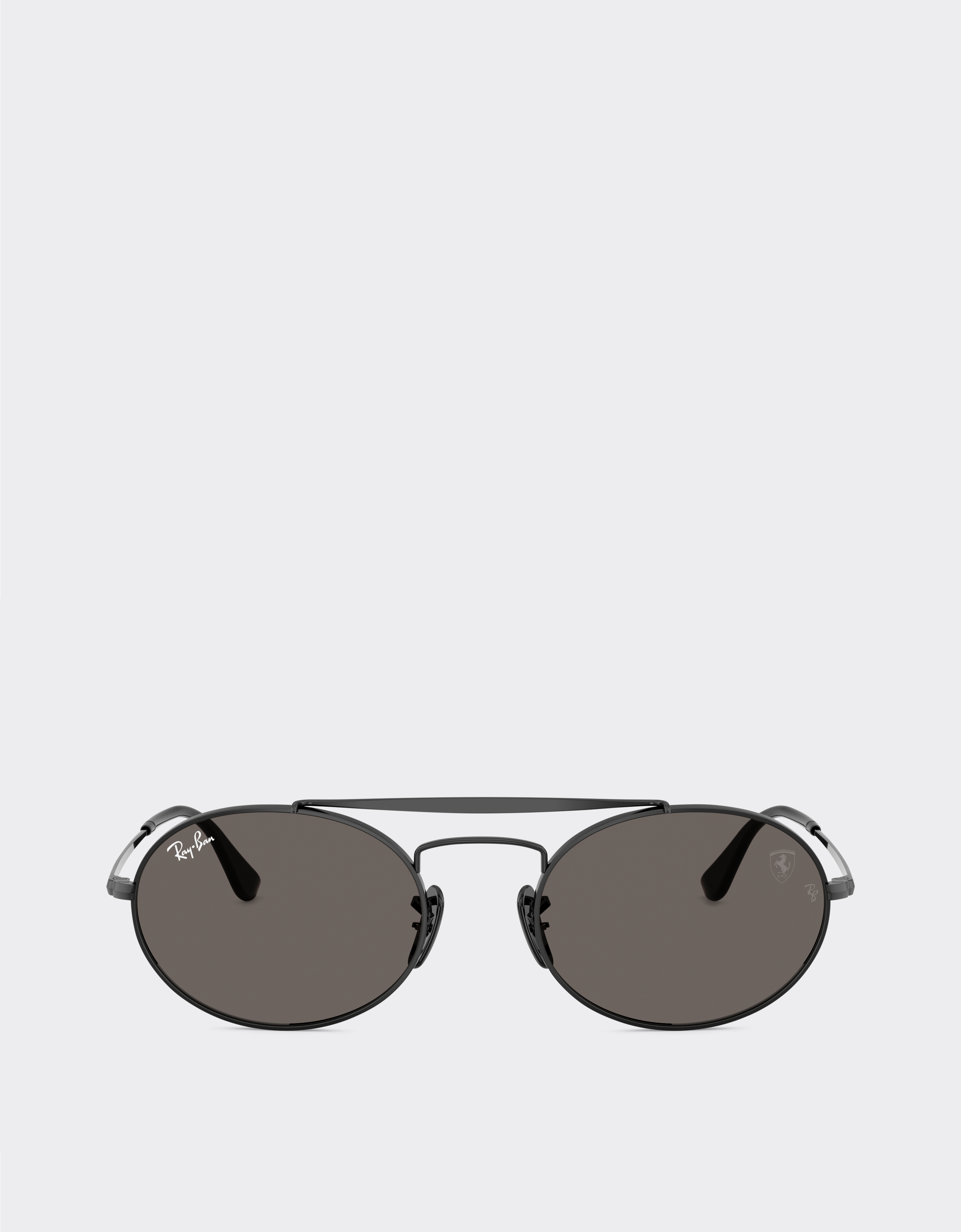 Ferrari Ray-ban For Scuderia  Rb3775m In Black Metal With Dark Grey Lenses