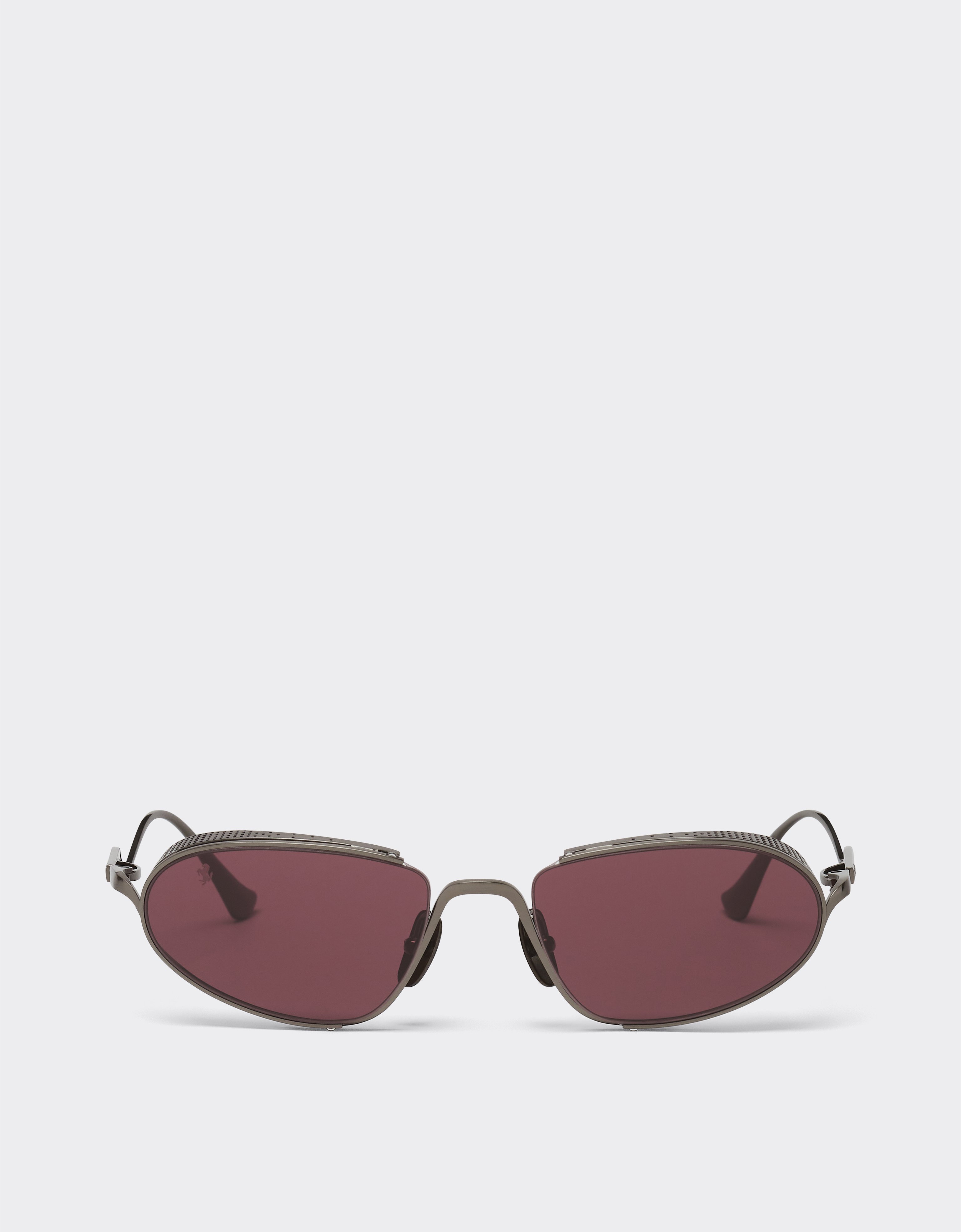 Ferrari sunglasses in gunmetal grey titanium with exclusive