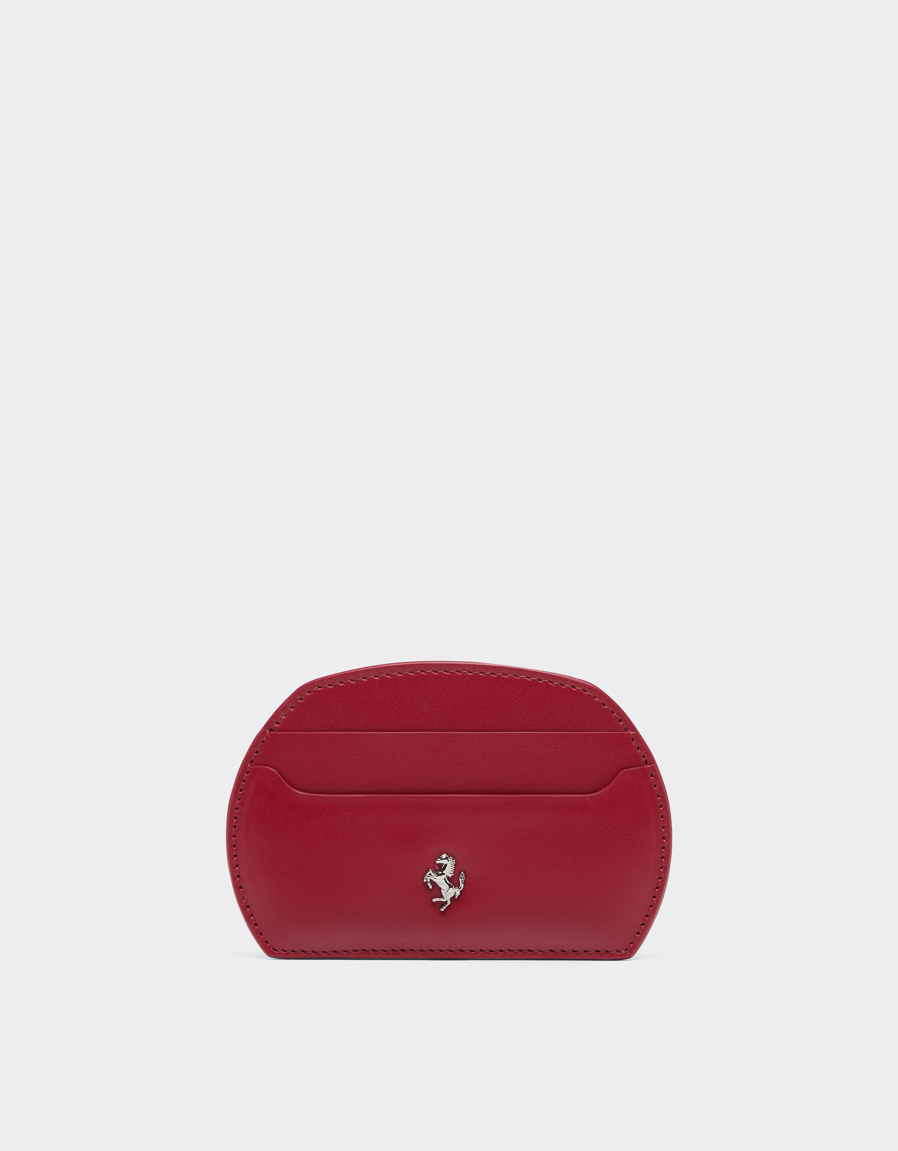 Ferrari The  Dino Leather Card Holder In Red
