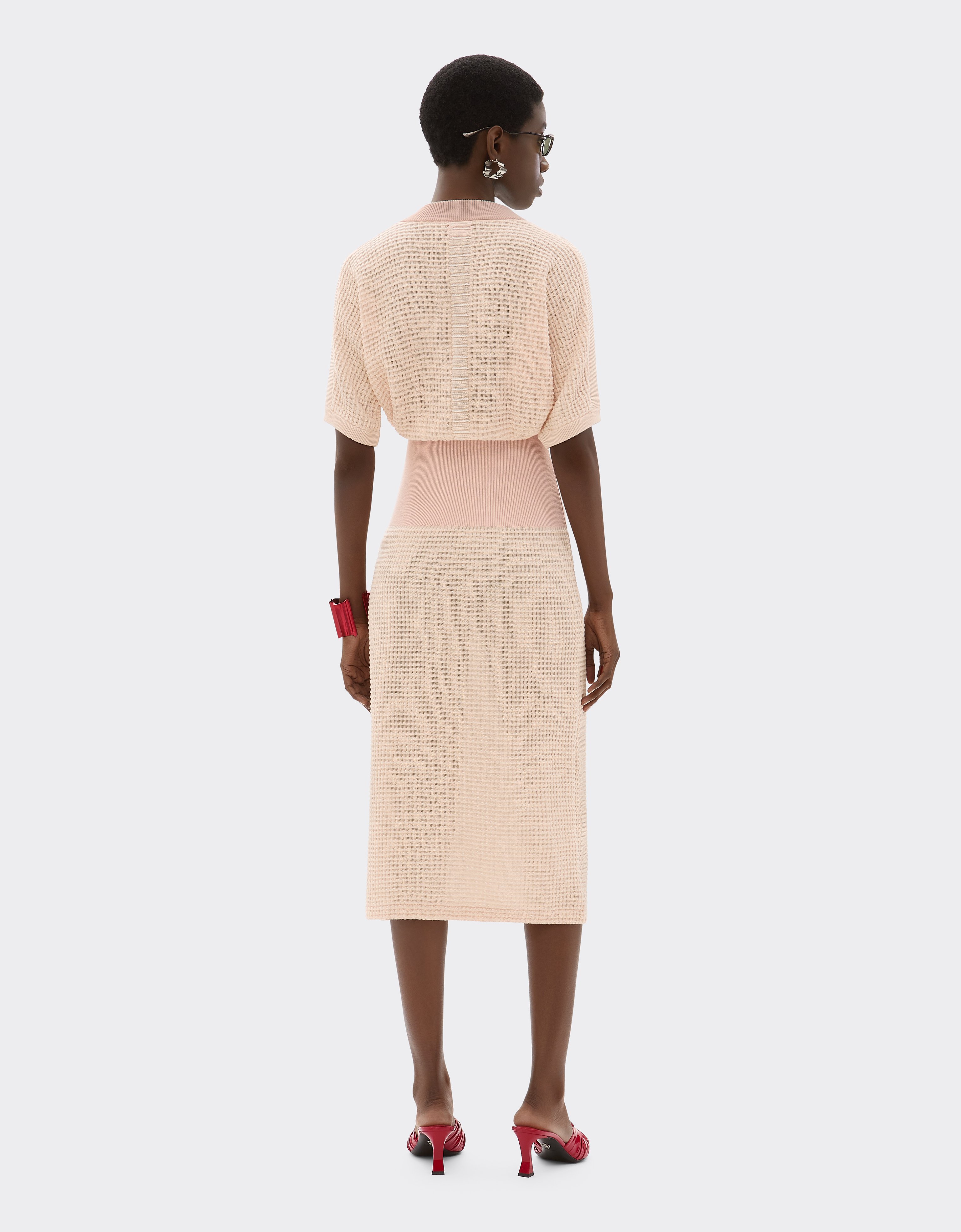 Ferrari Linen And Cotton Knit Dress