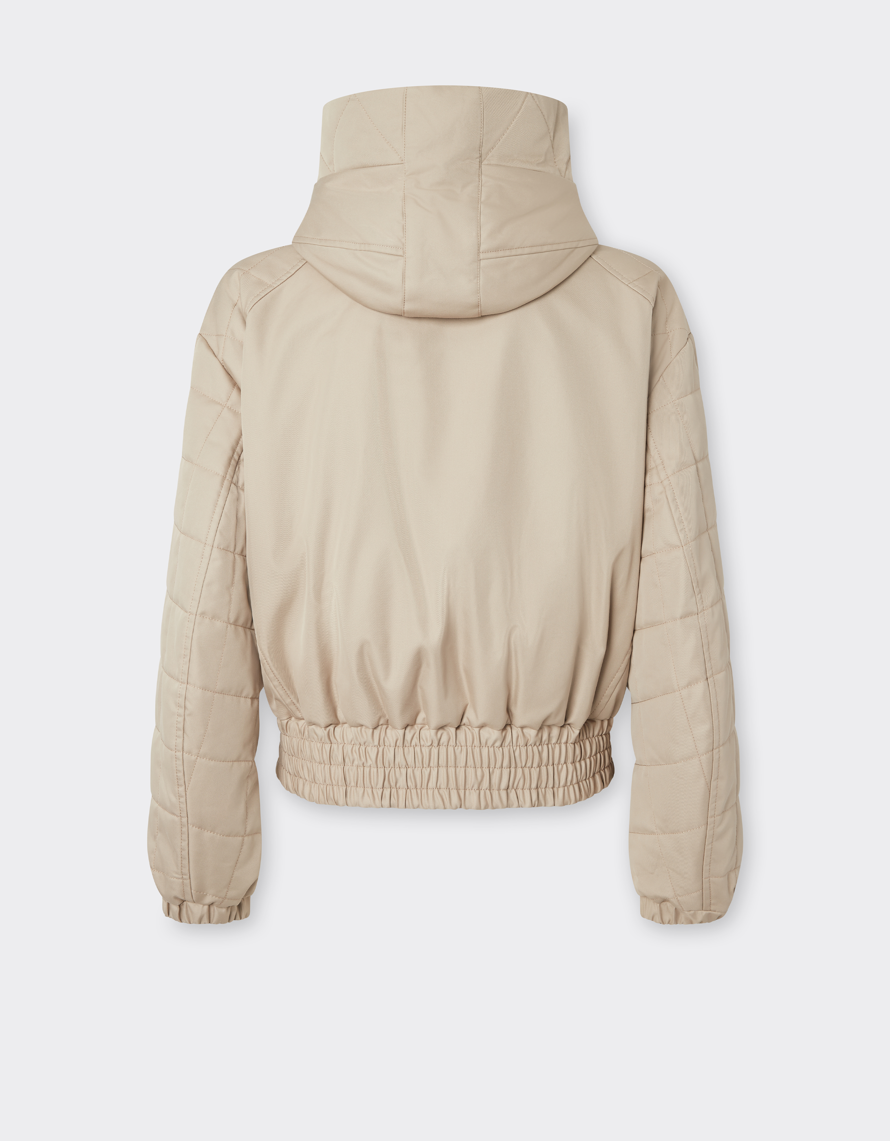 Ferrari Q-cycle® Cotton Twill Bomber Jacket In Neutral