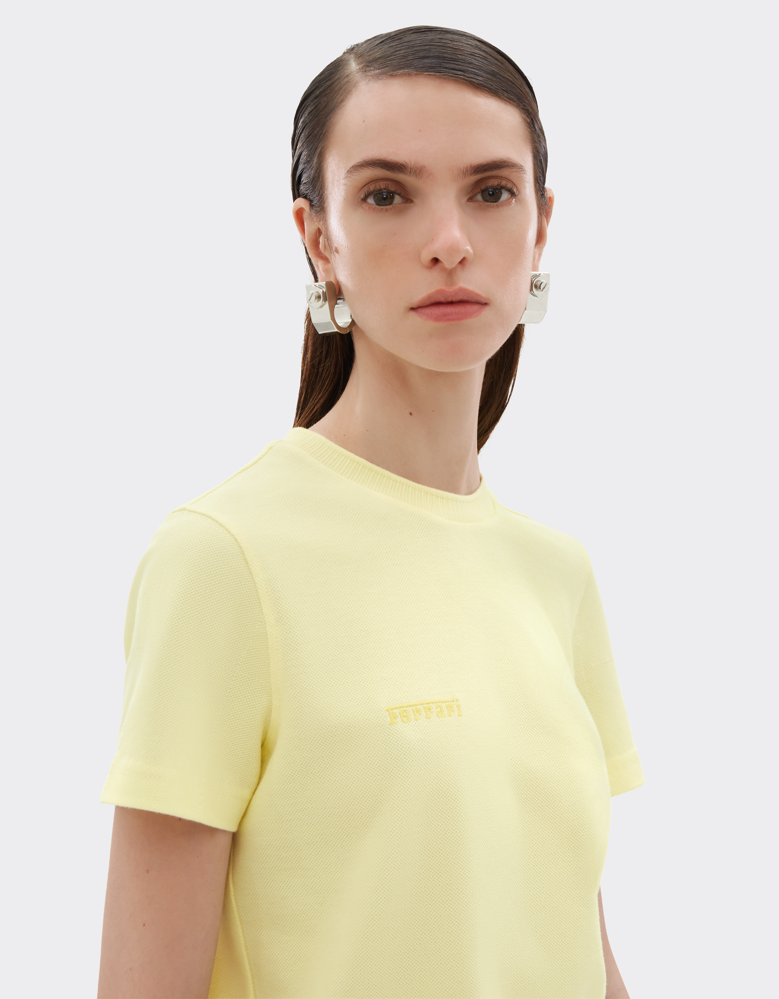 Ferrari Jersey T-shirt In Yellow