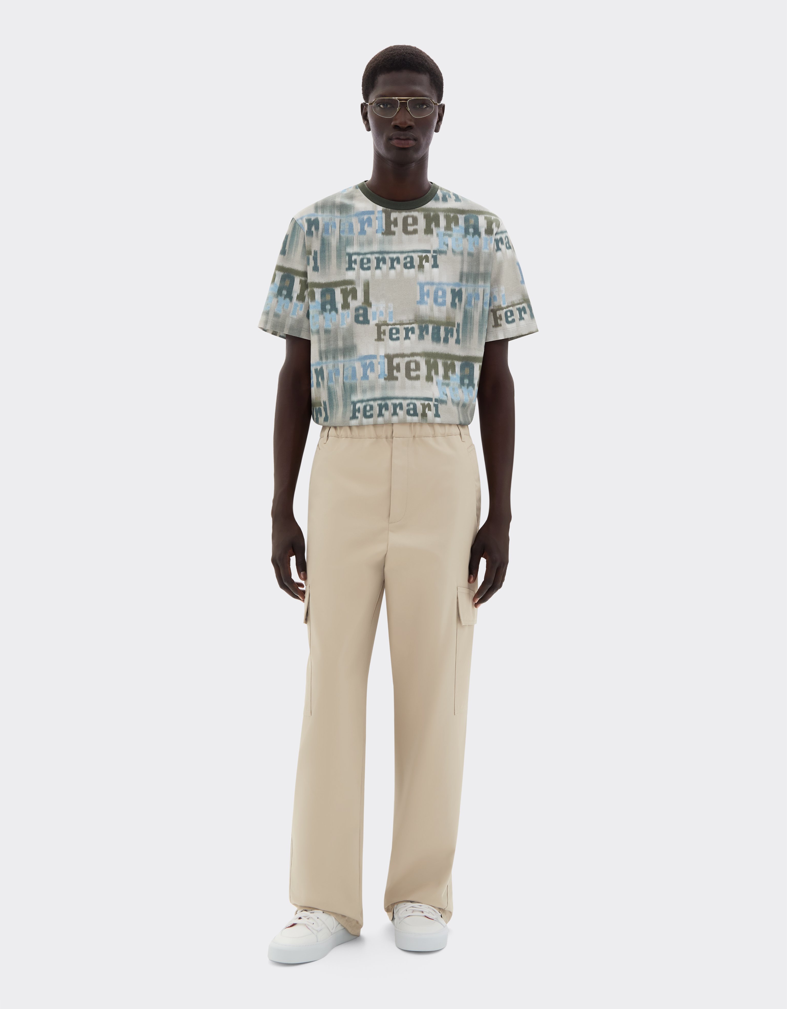 Ferrari Q-cycle® Cotton Twill Cargo Pants In Gray