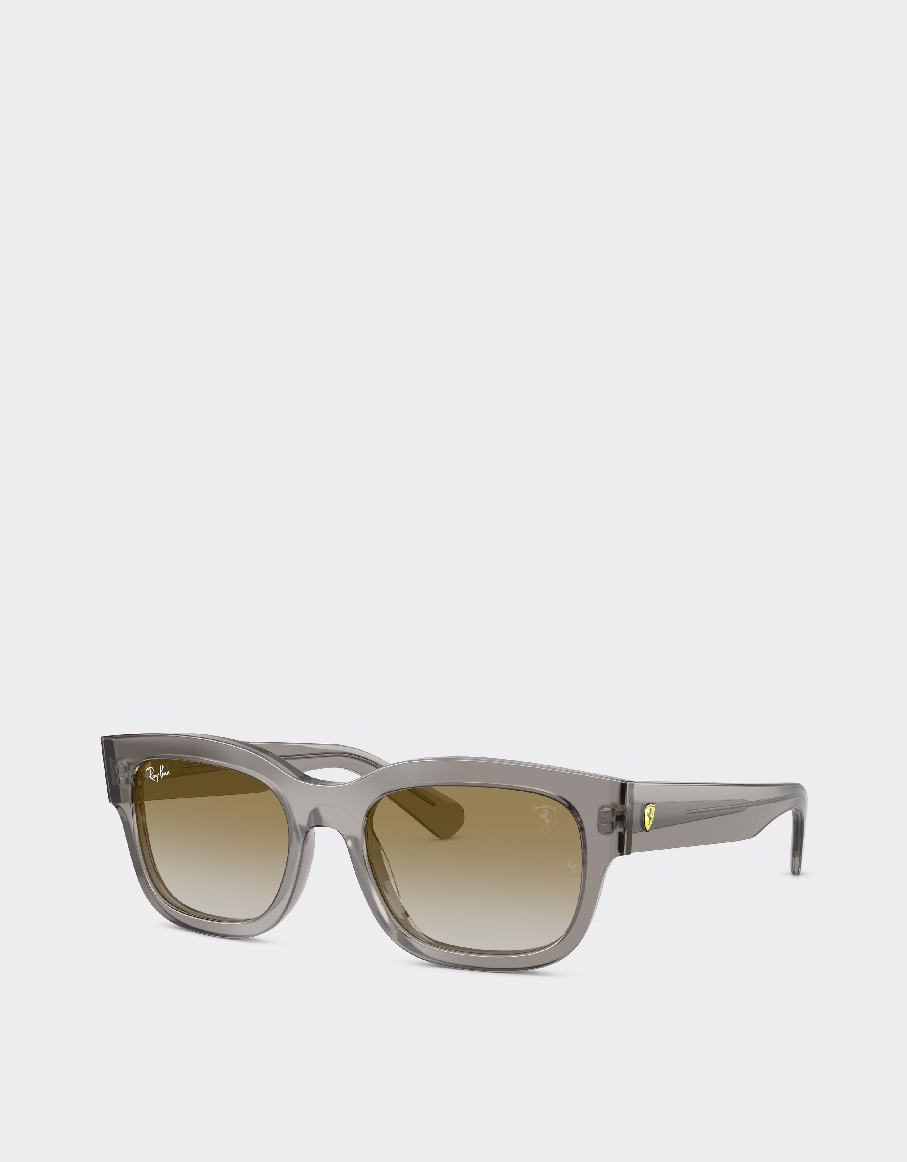  Ferrari Ray-ban Für Scuderia Ferrari Rb2228m Aus Transparentem Grauem Acetat Mit Hellbraunen, Goldverspiegelten Gläsern -  Sonnenbrillen Ingrid Os 