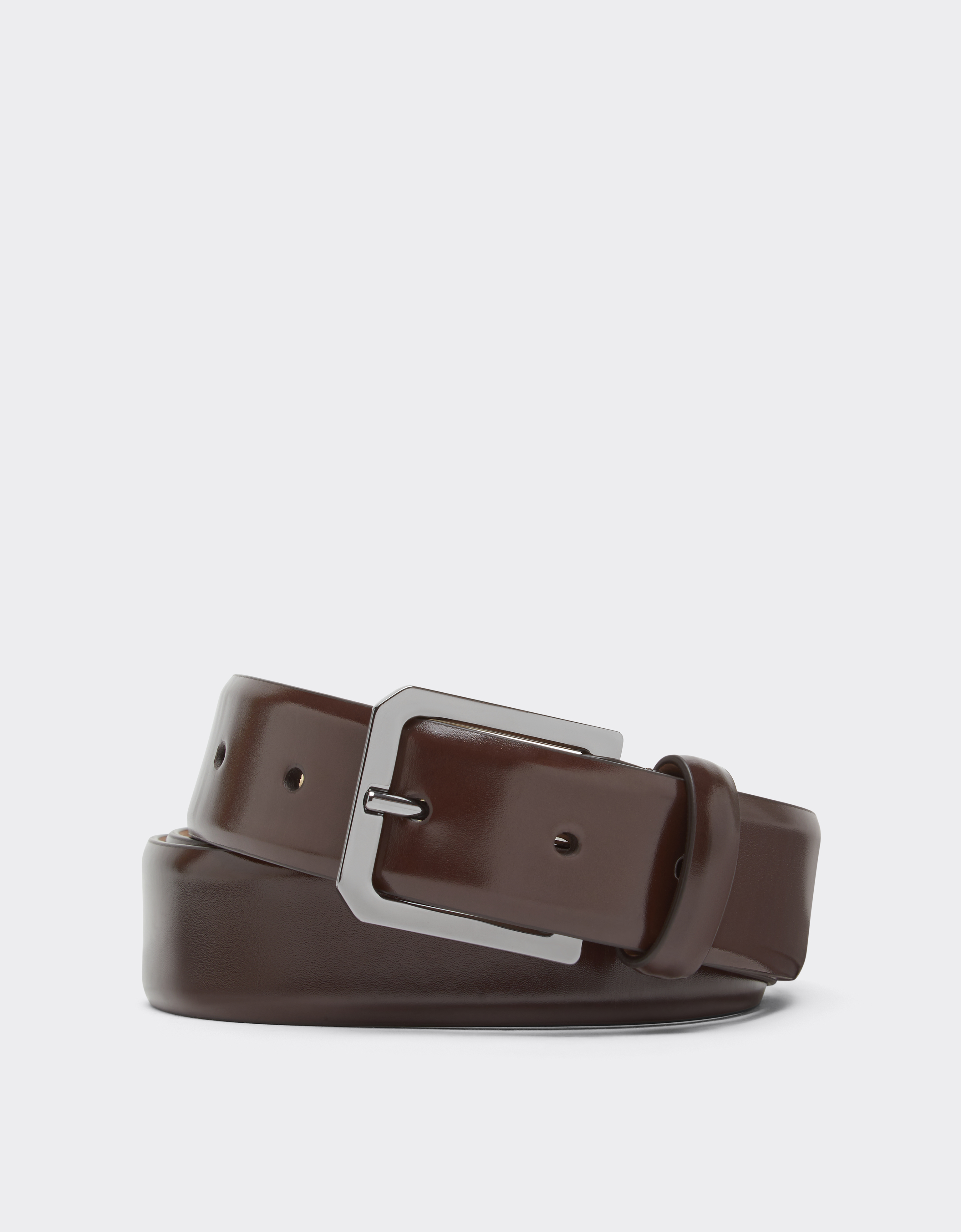 Ferrari Leather Belt In Brown