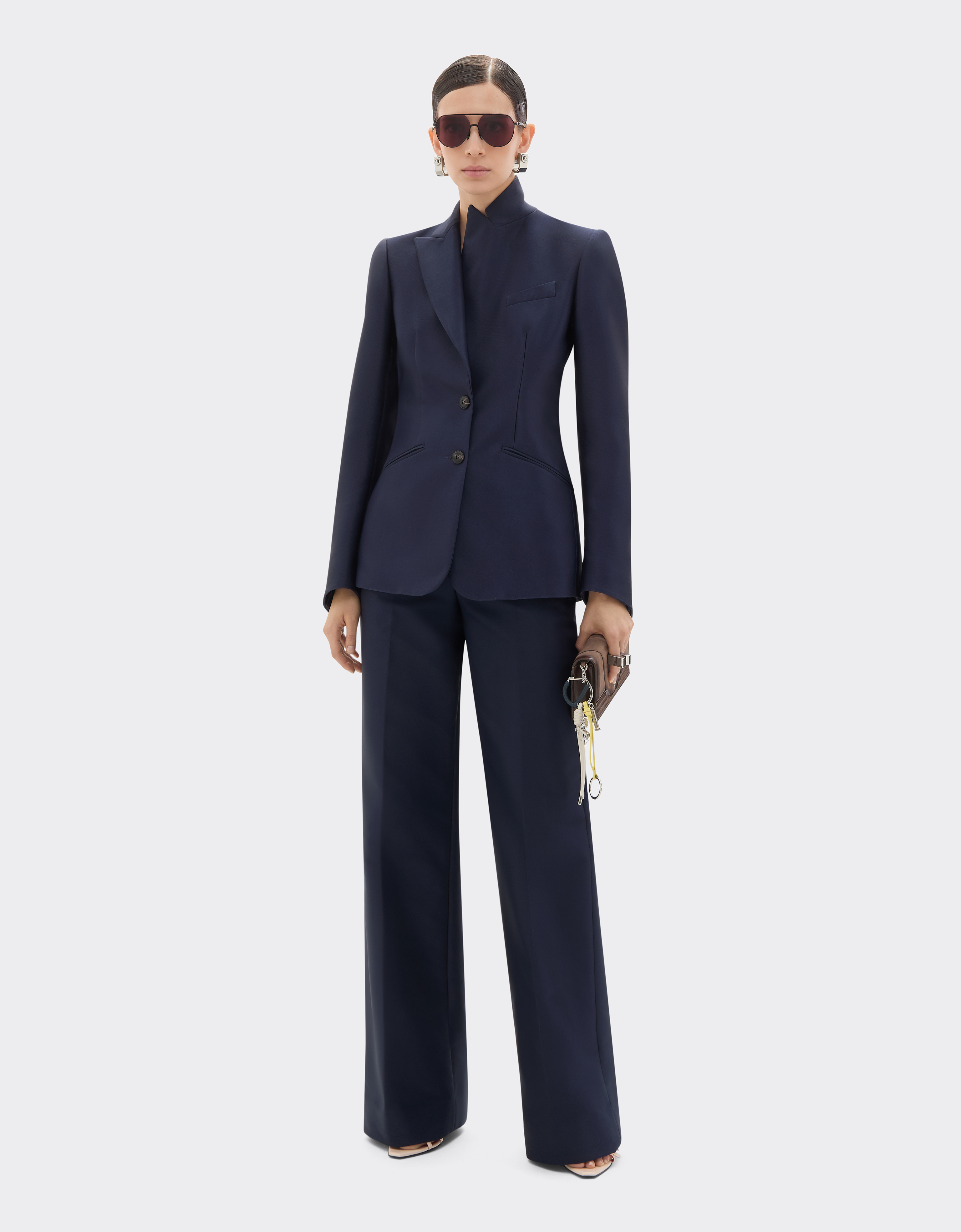 Ferrari Technical Gabardine Trousers In Blue