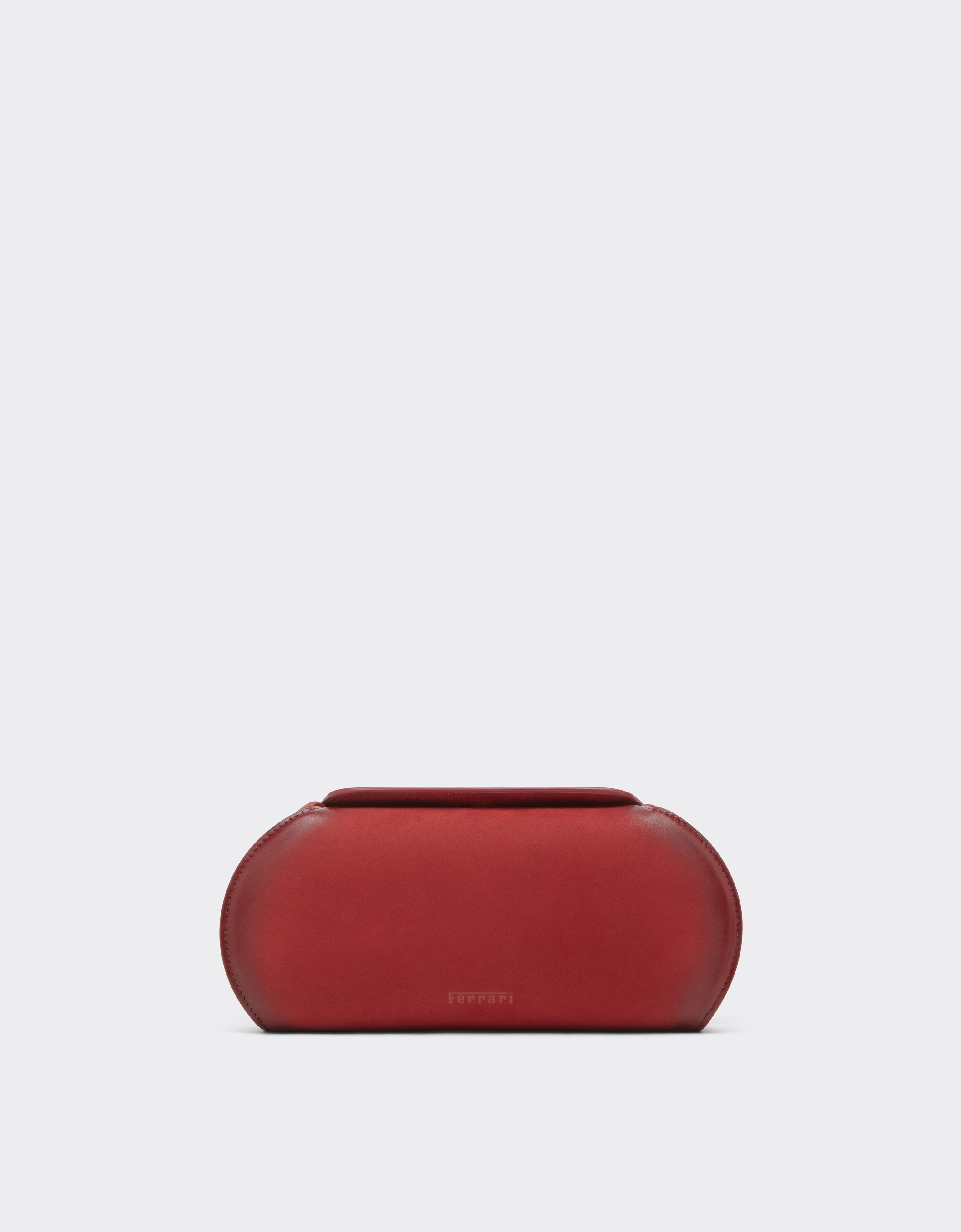 Ferrari Women's Maison Red Dino Wallet In Shaded Nubuck With Shoulder Strap - Mini Bags Os